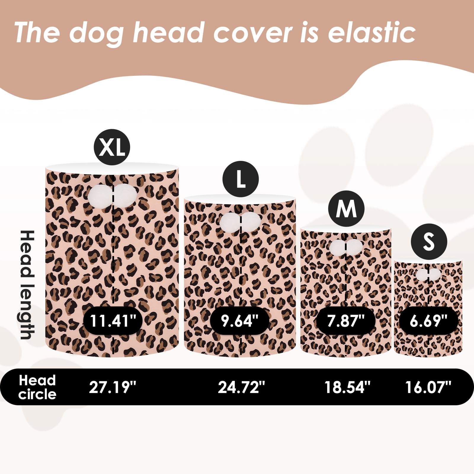 Sawmong Dog Calming Hoodie With Ear Covers For Noise, Fireworks & Anxiety Relief, No Shake Ear Wraps, Dog Ear Muffs & Protector,