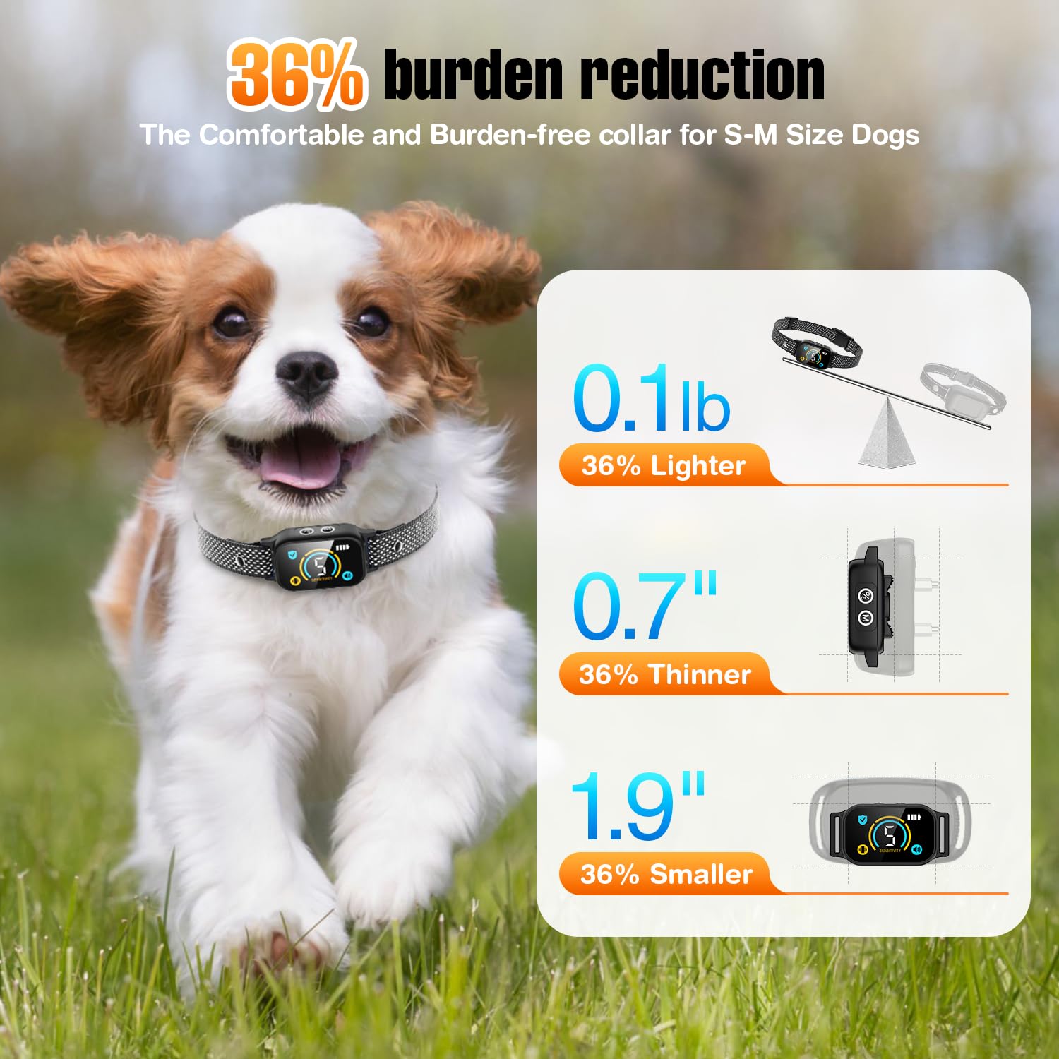 2 Pack Bark Collar For Small Dogs 5-15Lbs, Medium, Puppy, Mini Dog, Rechargeable Smart Training Collar, Anti Barking Device With