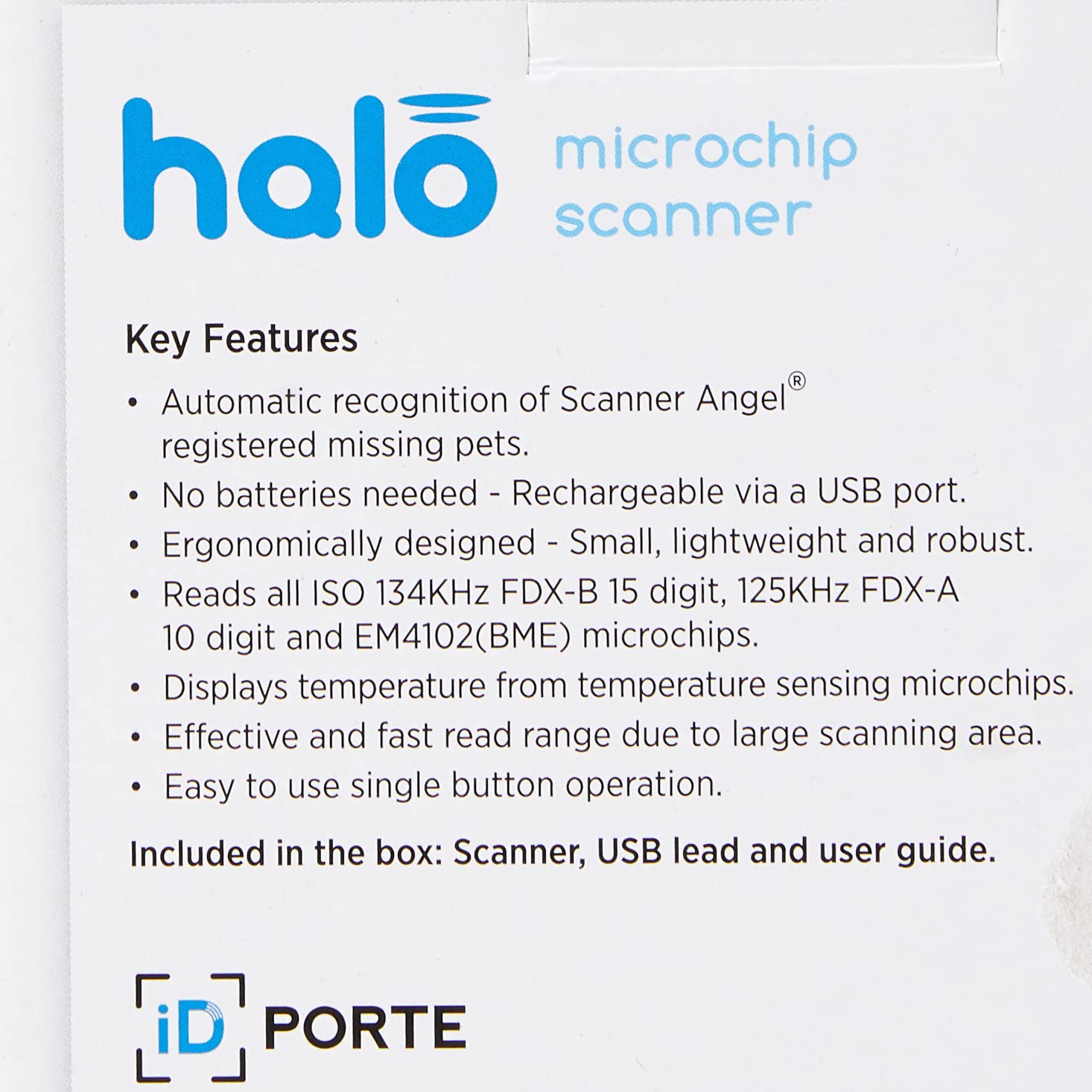 Pet Technology Store Halo Scanner - One Size, Blue, Model 02-6255