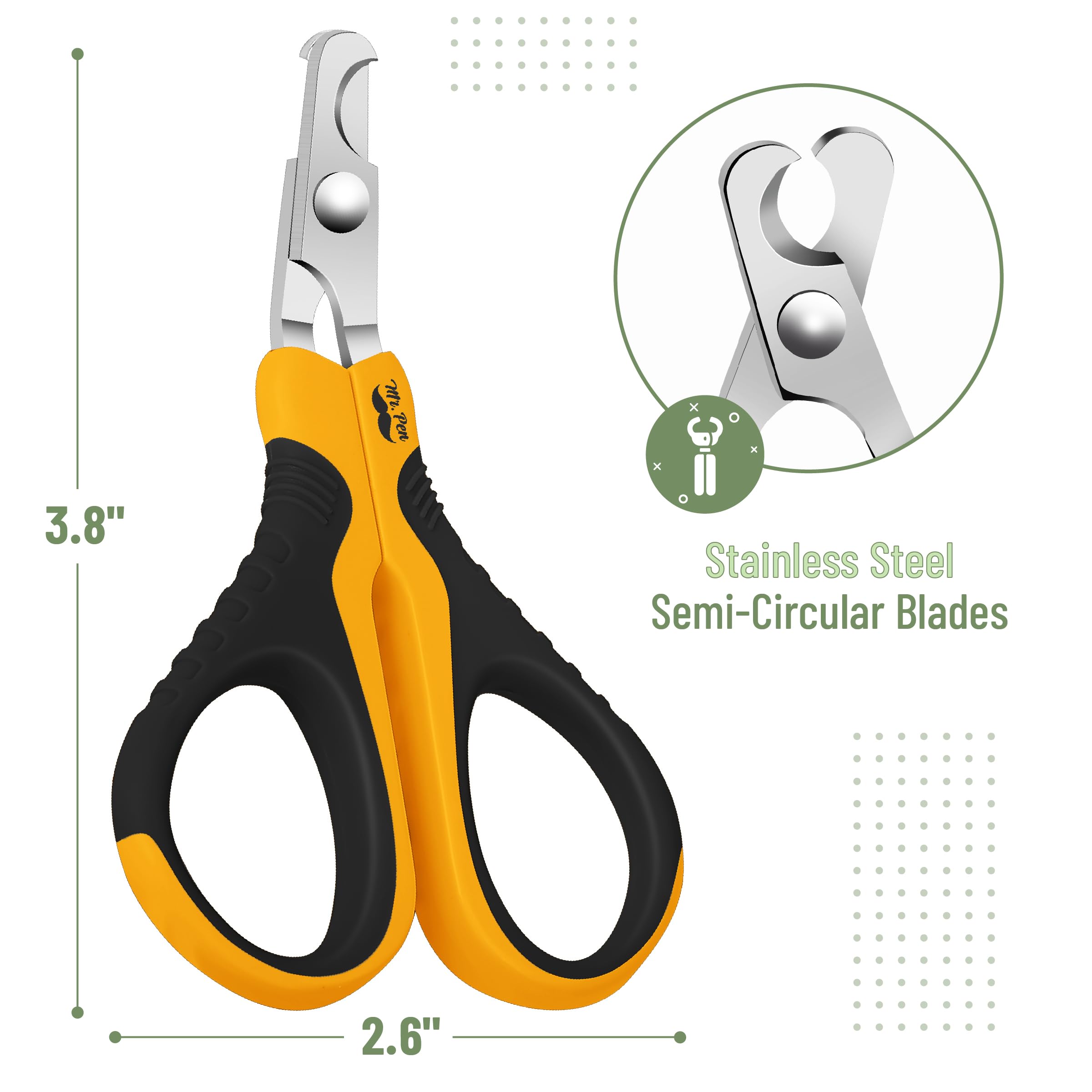 Mr. Pen- Cat Nail Clipper, Cat Nail Trimmer, Cat Nail Clippers, Cat Claw Clippers, Cat Clippers For Nails, Pet Nail Clippers, Kitten Nail Clipper Small Dog Nail Clipper, Cat Claw Trimmer, Orange/Black