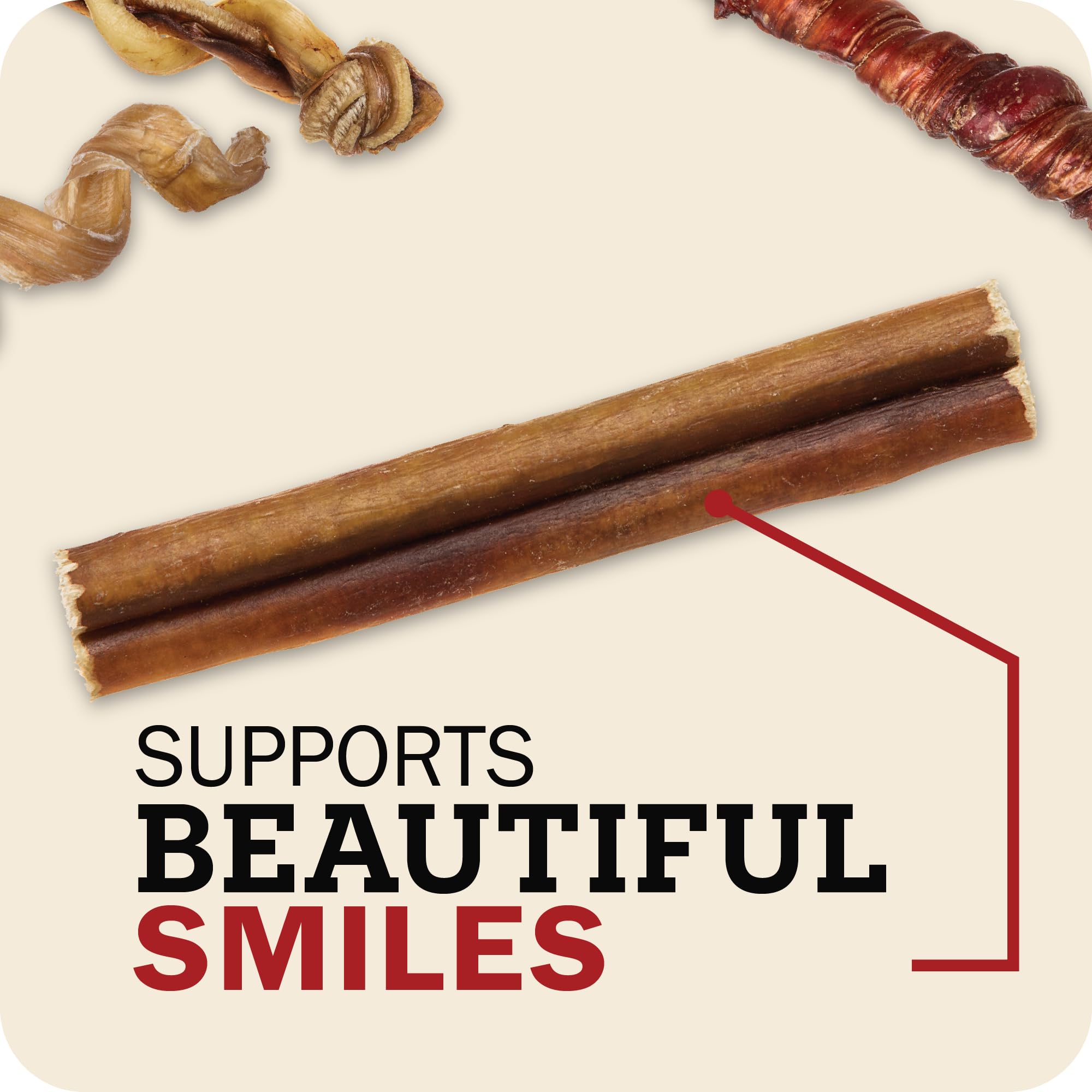 Redbarn Pet Products All-Natural 12 Braided Bully Sticks for Dogs - Premium Grain-Free & Rawhide-Free Single Ingredient Long Las