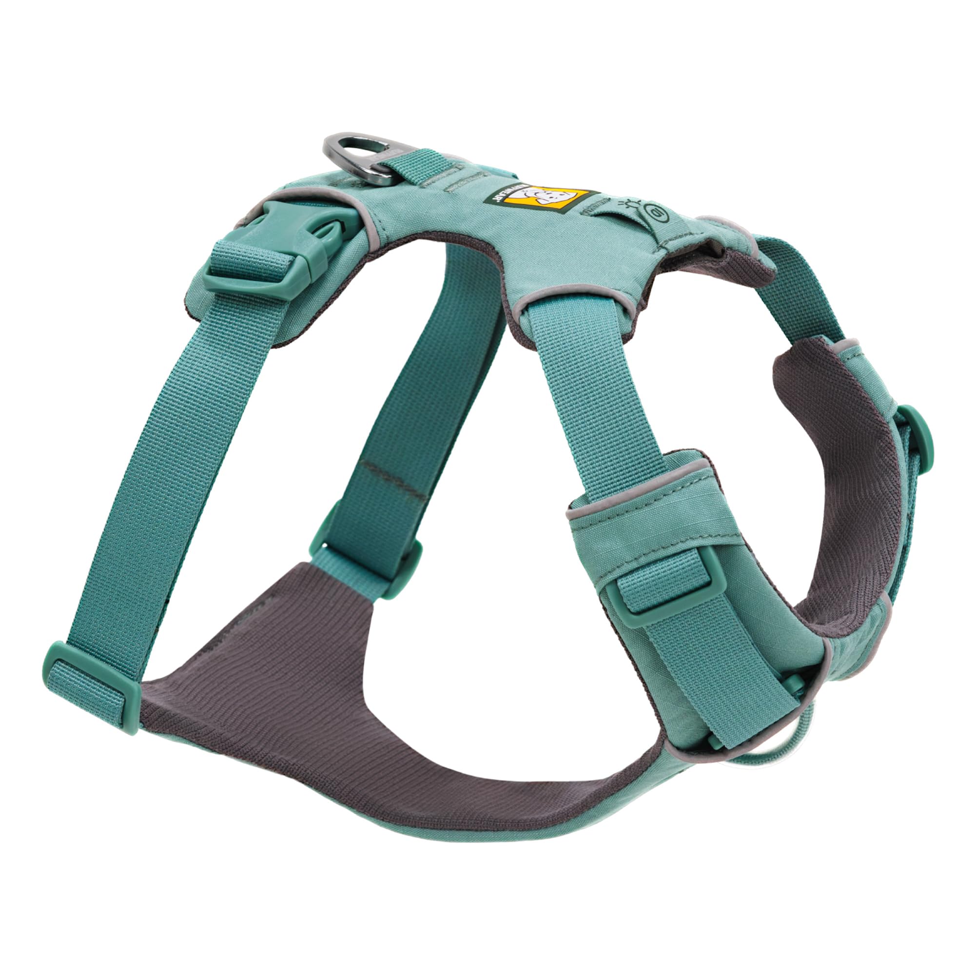 Ruffwear, Front Range Dog Harness, Reflective And Padded, No Pull Harness For Training And Everyday, River Rock Green, X-Small