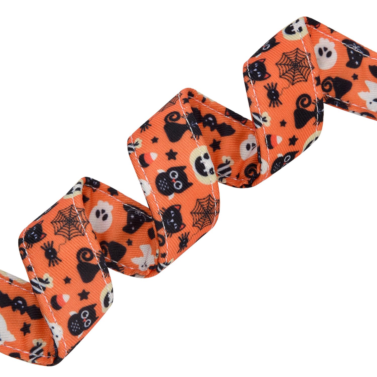 Ylrank Halloween Dog Collars, Pumpkin Cat Spider Pattern Dog Collar, Adjustable Dog Collar For Small Medium Large Dogs Boys Girl