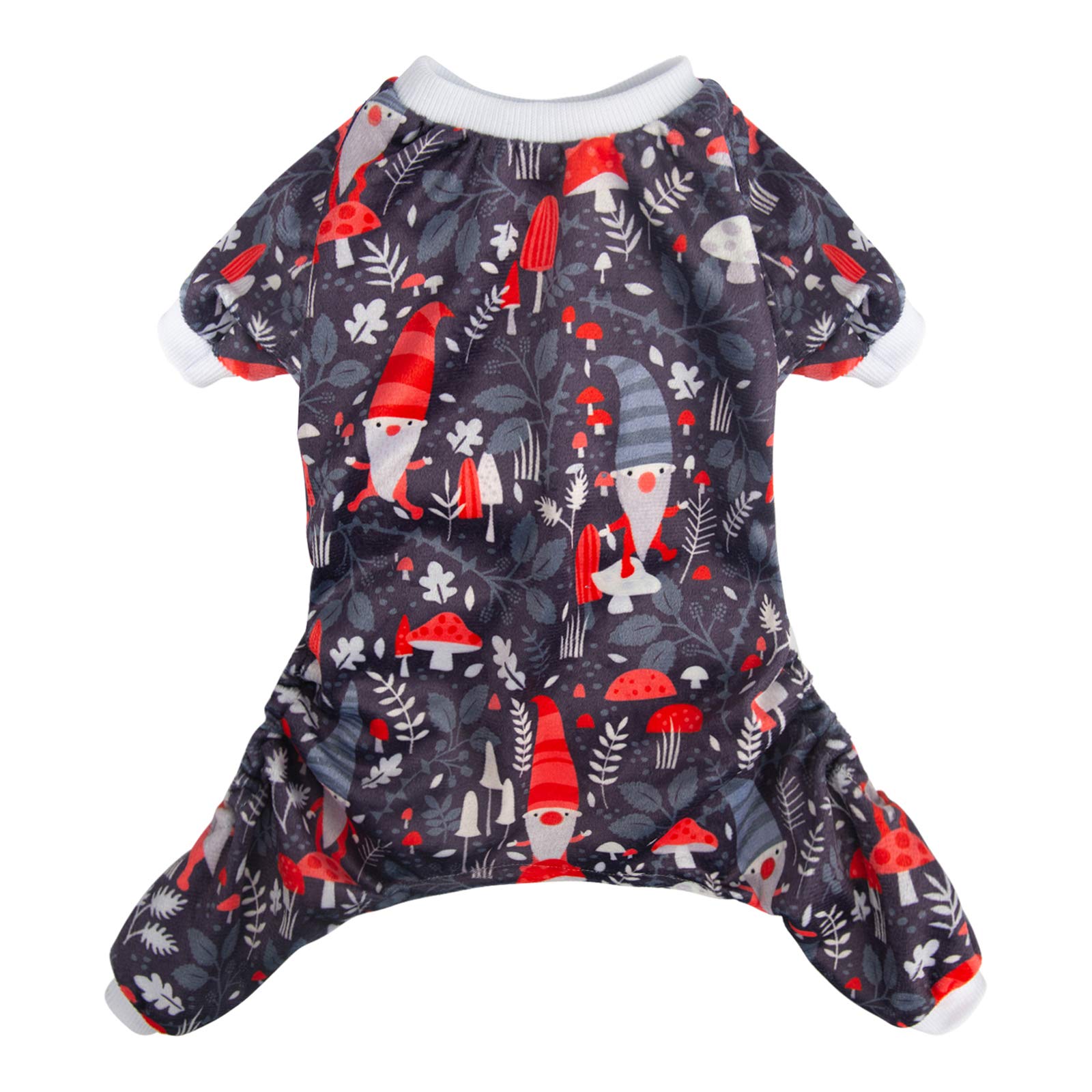 Cutebone Dog Pajamas Christmas Clothes Pjs For Small Dogs Shirts P111M
