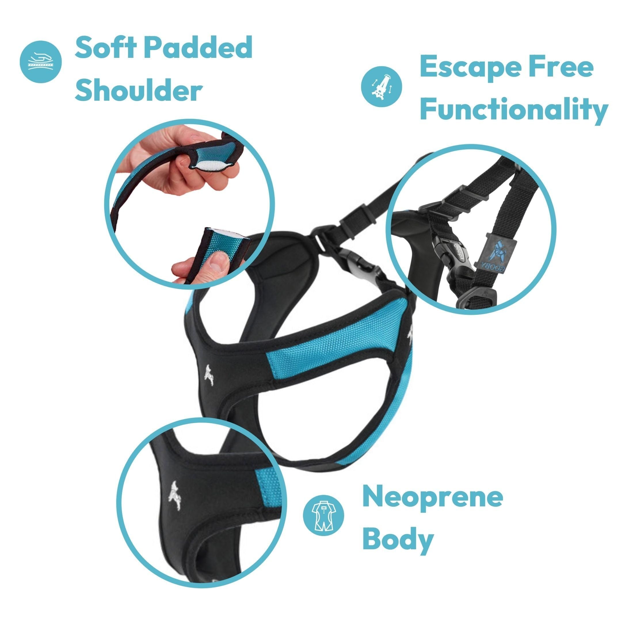 Gooby Escape Free Easy Fit Harness - Orange, Medium - No Pull Step-In Patented Small Dog Harness With Quick Release Buckle - Per