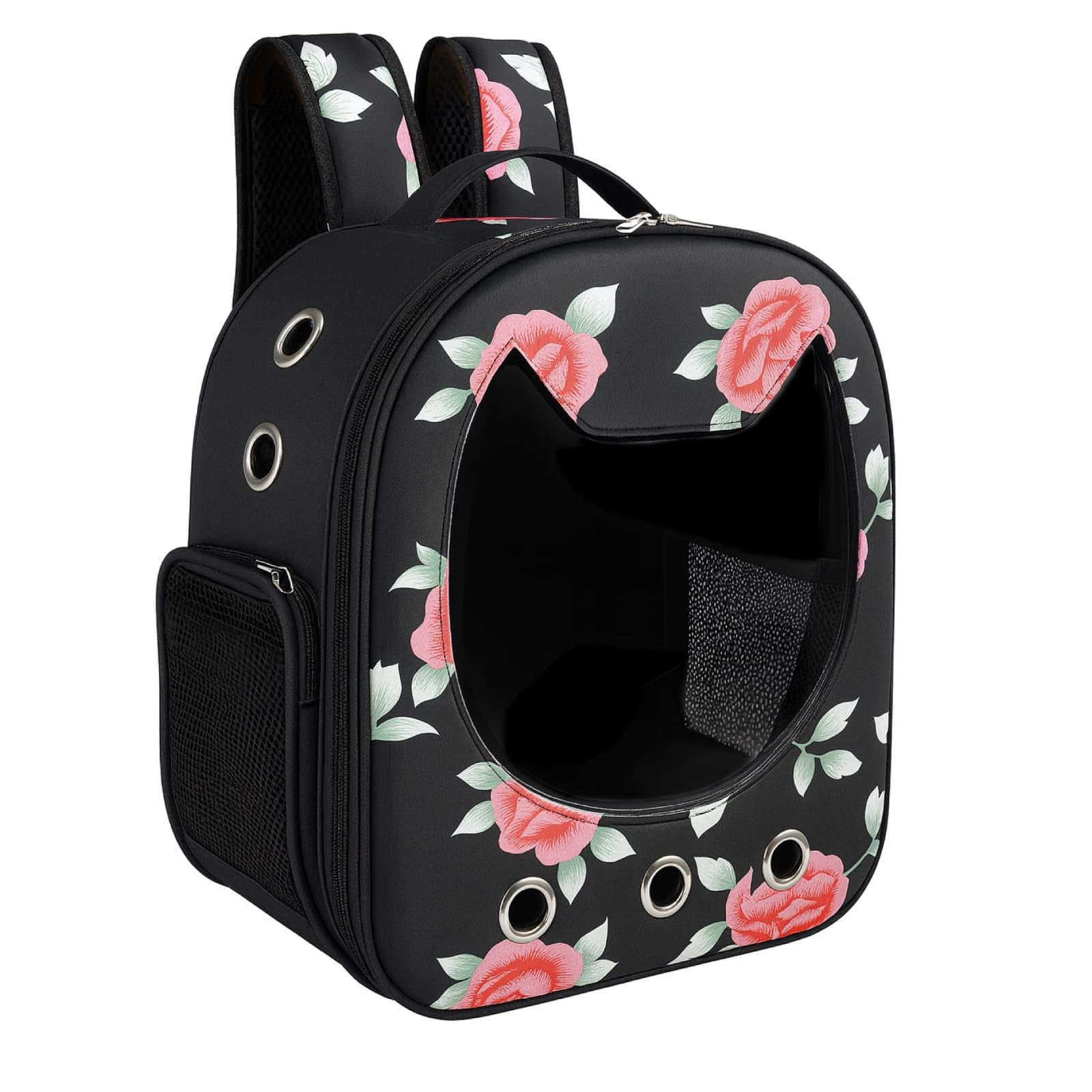 Risan Pets Pet Backpack Transparent Cat & Small Dog Puppy Kitty Shihtzu Carriers For Breathable Airline Travel Approved Air Vent