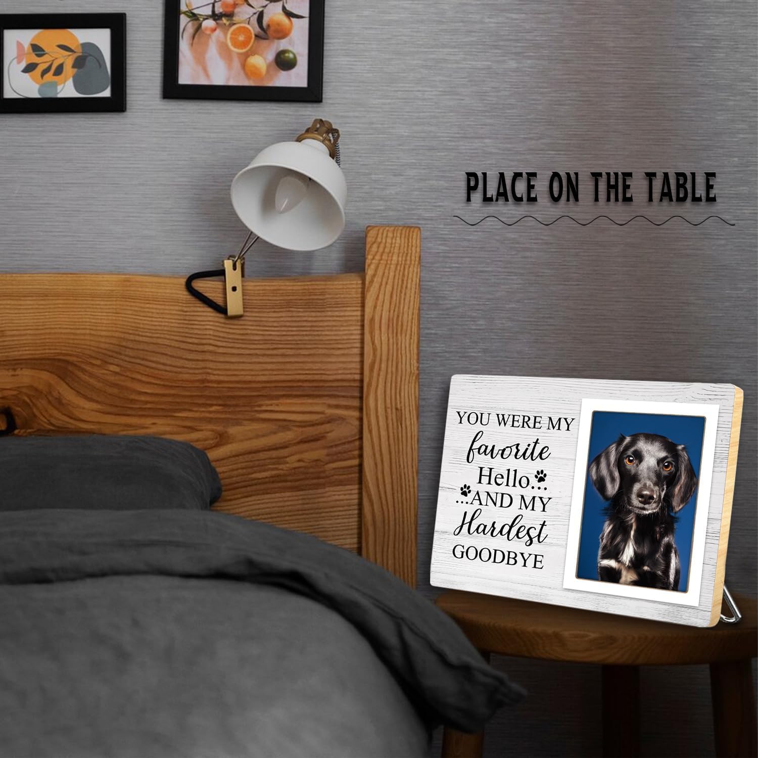 Klytink Pet Picture Frames Memorial Dog, Pet Memorial Frame For Dogs, Dog Memorial Gifts For Loss Of Dog, In Loving Memory Gifts