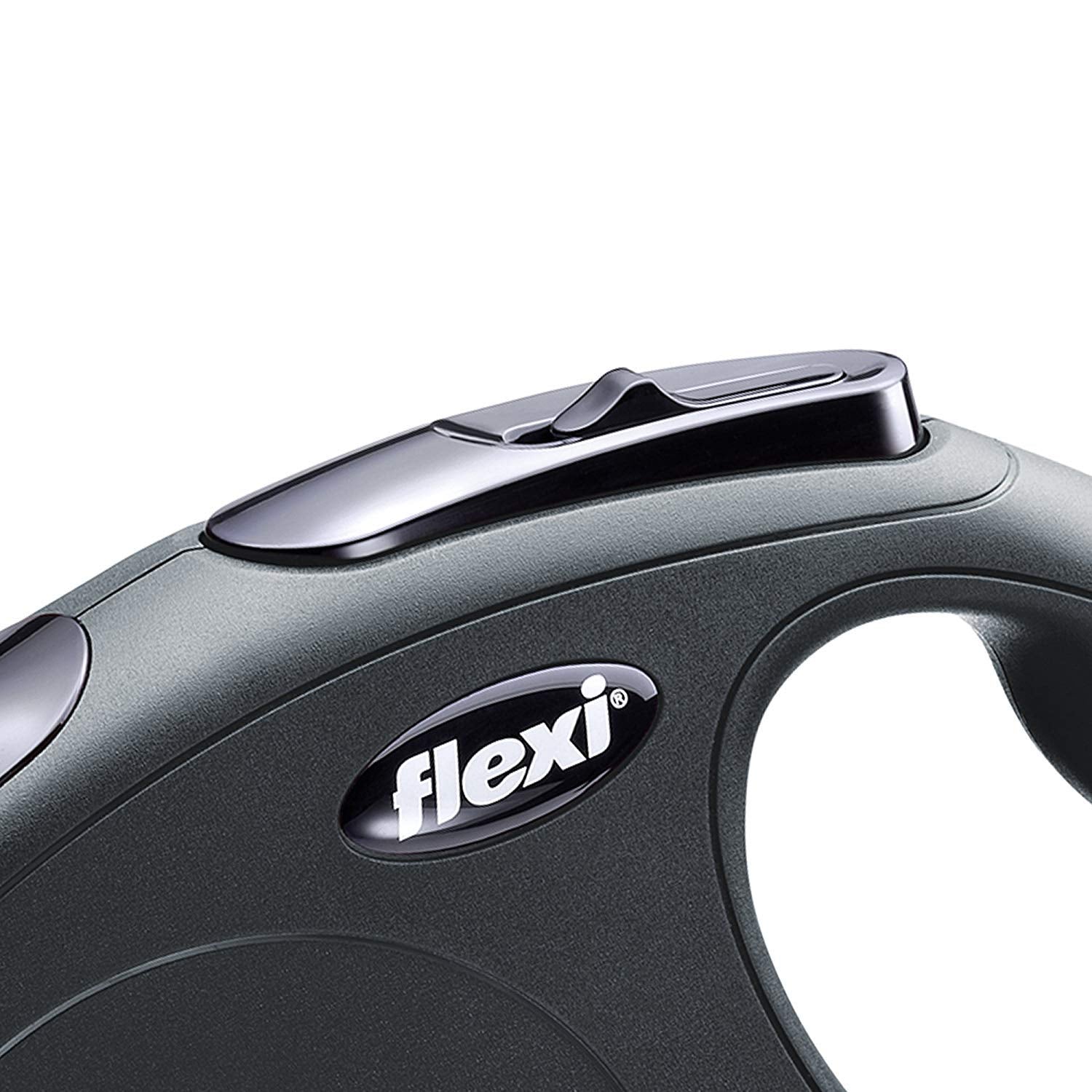 Flexi New Classic Retractable Dog Leash (Cord), 16 Ft, Small, Black