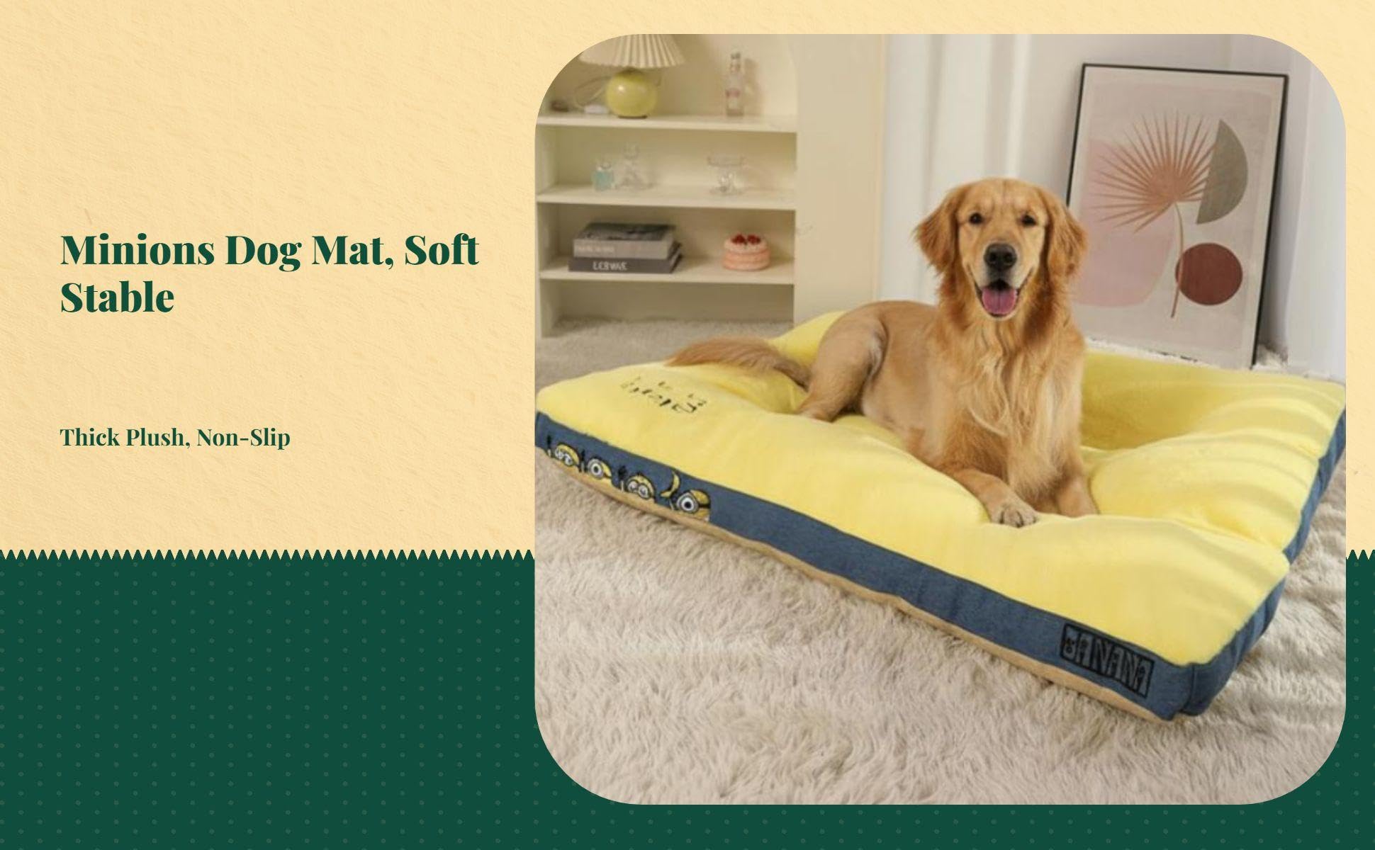 Bnf Dog Bed Mat| cleanable Soft Plush| NonslipSlip| Small Dogs| Cartoon Print Coffee 100 * 75 * 7cm | Home & Garden | Furniture
