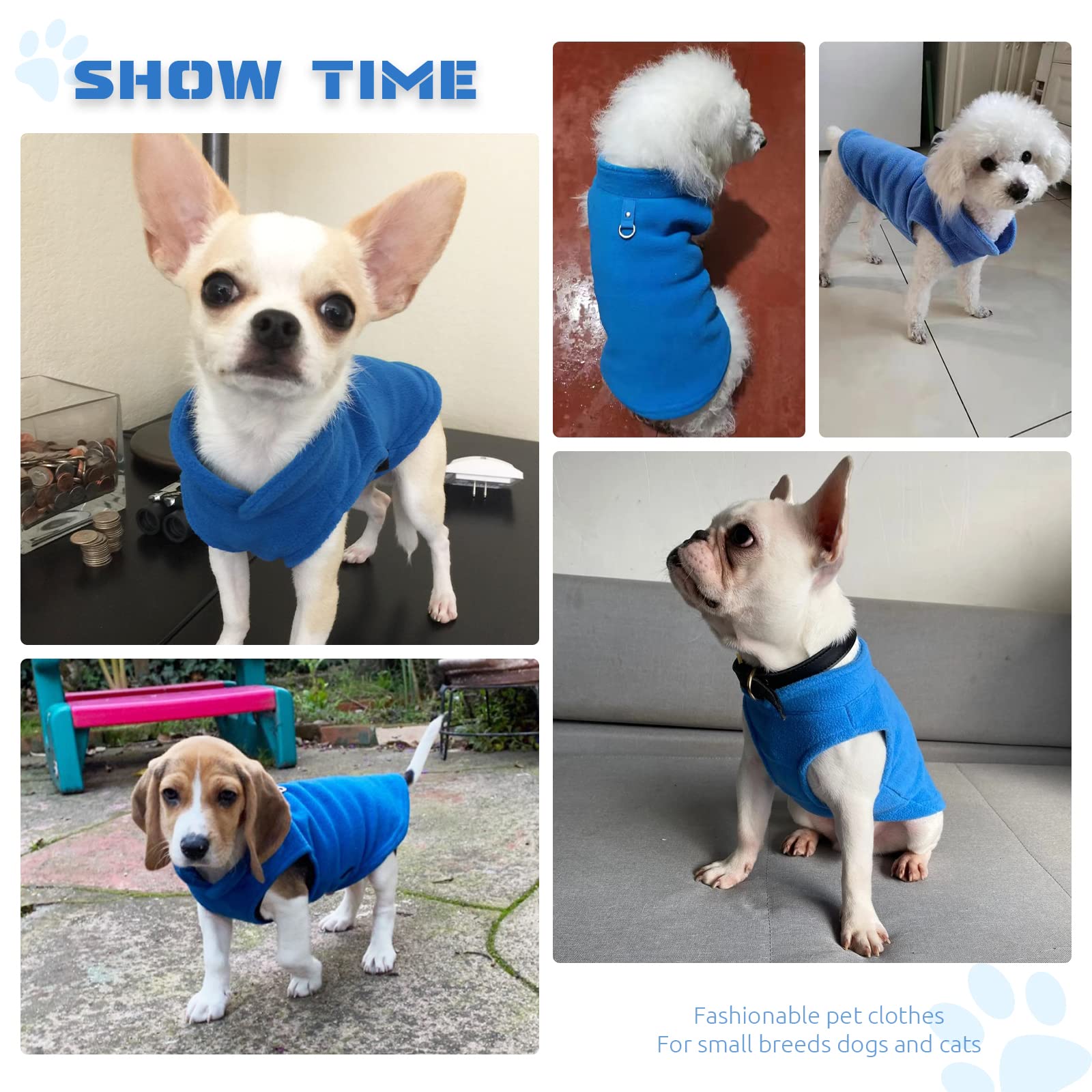 Petcare Small Dog Sweater Cat Fleece Vest Soft Dog Jacket With Leash O-Ring Winter Warm Pet Pullover Coat Puppy Clothes For Smal