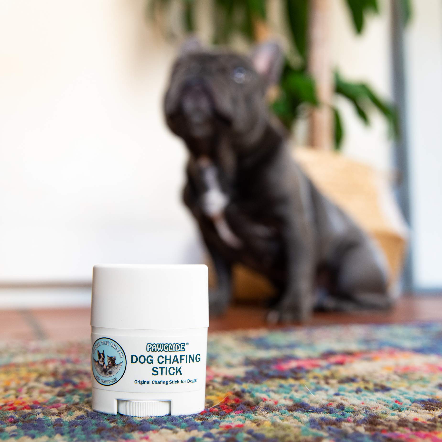 Pawglide By Over The Moon Pets, Dog Chafing Stick And Paw Protector, Made In Usa, All Natural And Organic 18G, Natural Dog Sunscreen, Paw Balm, Paw Protection Against Heat, Pavement, Sand, Dirt, Snow,
