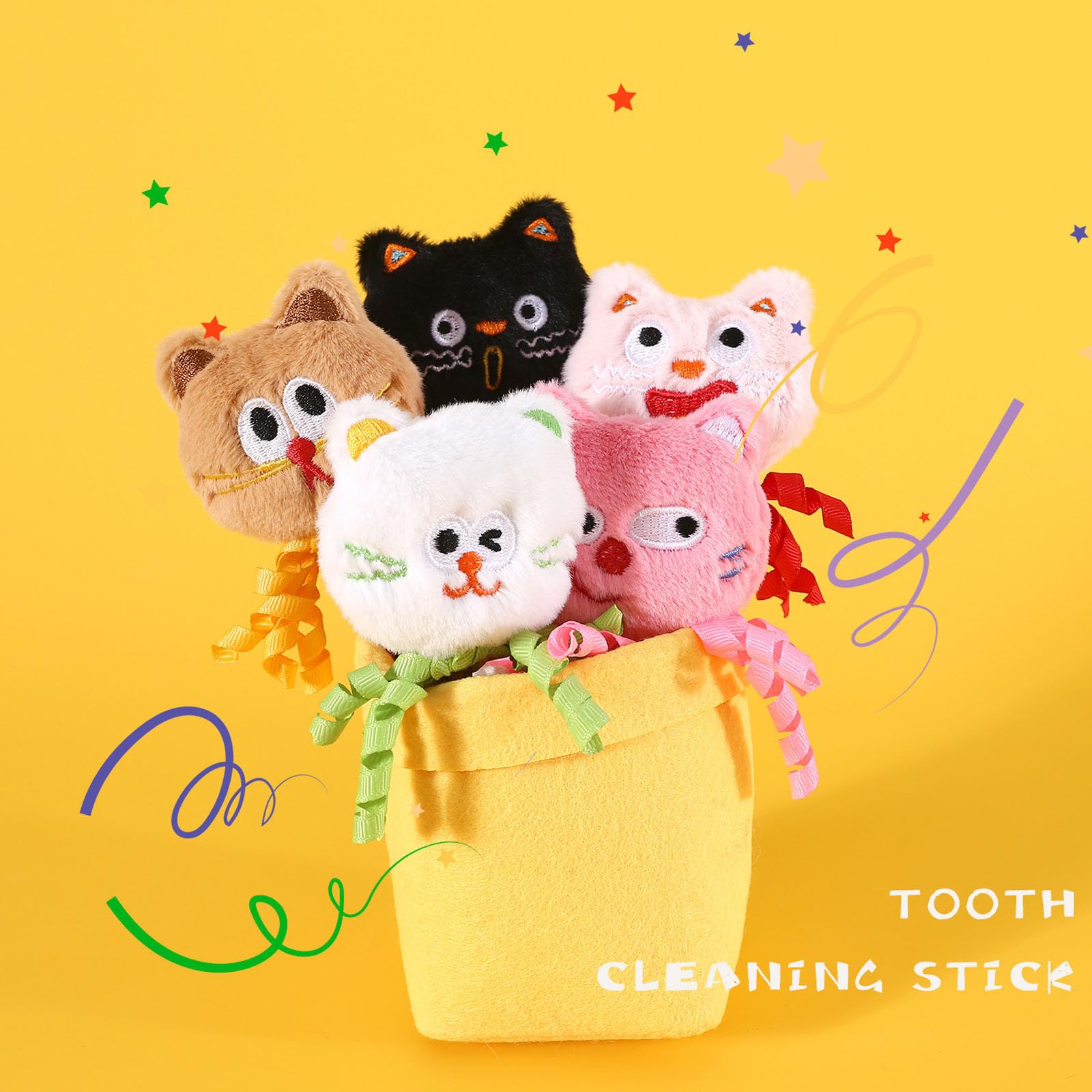 Pawdea Silvervine Cat Chew Sticks - Kitten Teething Toys With Catnip For Indoor Cats (Pink)