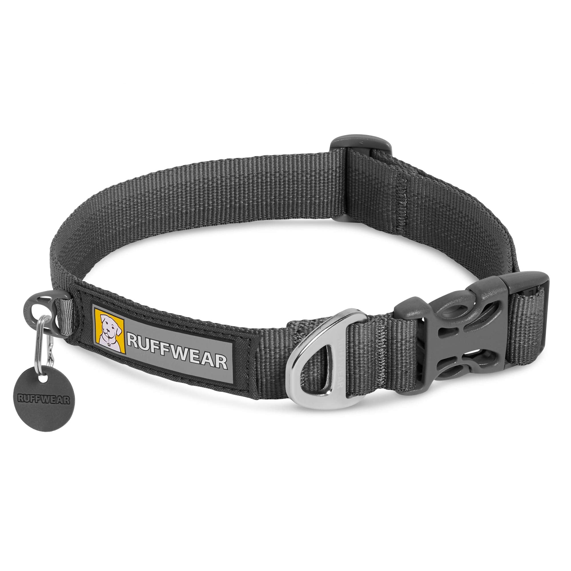 Ruffwear, Front Range Dog Collar, Durable And Comfortable Collar For Everyday Use, Twilight Grey, 14'-20'
