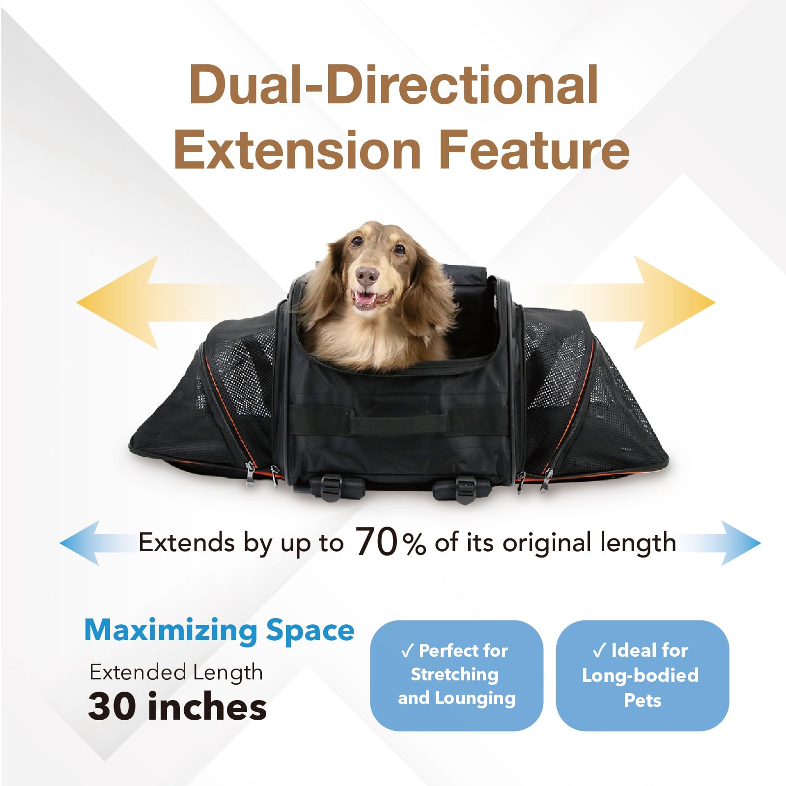 Ibiyaya - Compact 3-In-1 Convertible And Foldable Small Pet Carrier And Stroller Combo System, Travel Friendly Cat Stroller And