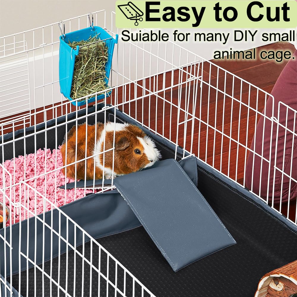 Tcypuhl Guinea Pig Bedding Cage Liner 24''  118'' 1Pcs Waterproof Rabbit Bedding, Waterproof And Reusable Guinea Pig Pads For Gu