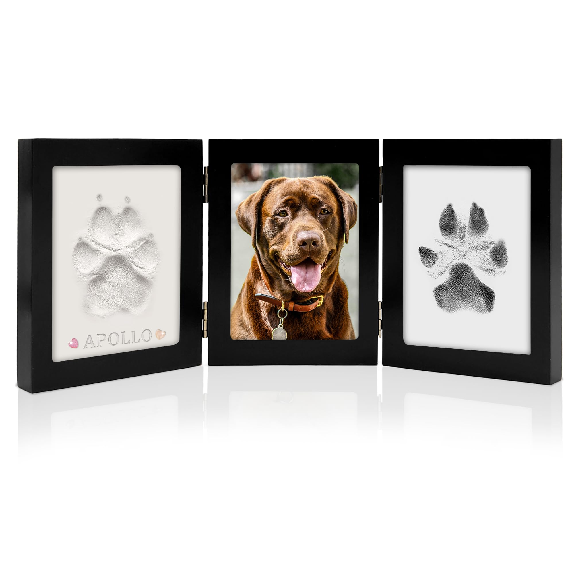 Mypawlets Ink&Clay Paw Print Kit Keepsake,Inkless Ink Pad & Soft Clay For Dogs/Cats Paw Prints,Pet Paw Print Impression Kit,Paw 