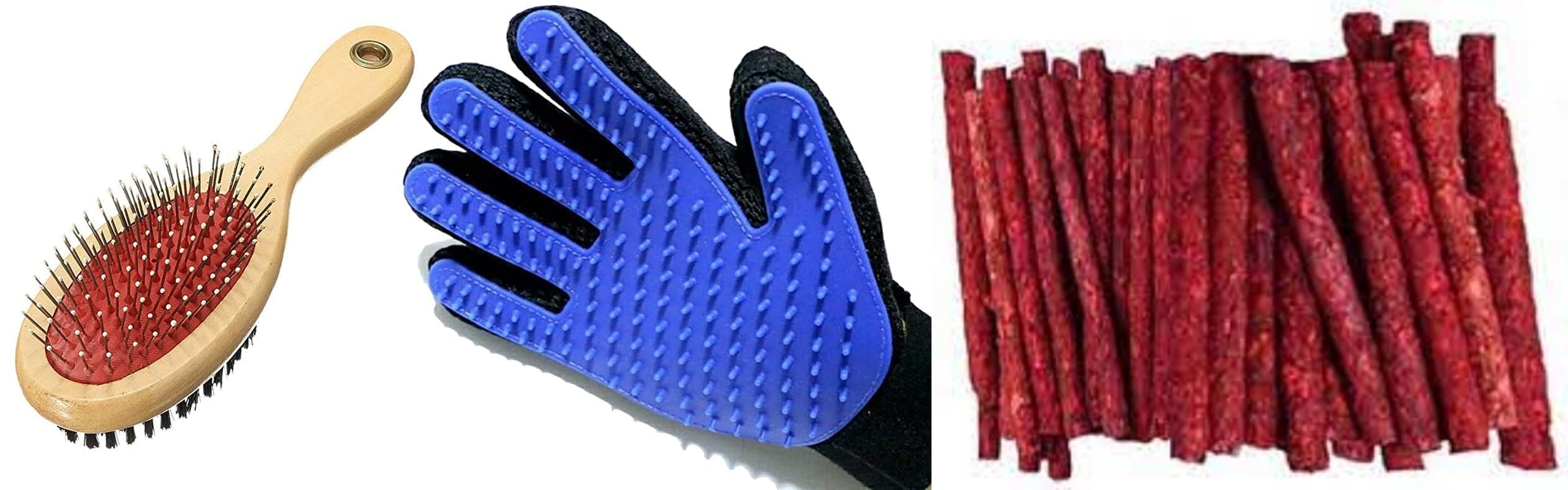 Penta Paws Comb Pack 2 In 1 Pet Grooming Accessories, Massaging And Deshedding For Dogs & Cats And Dog Munchy Chew Stick Mutton 