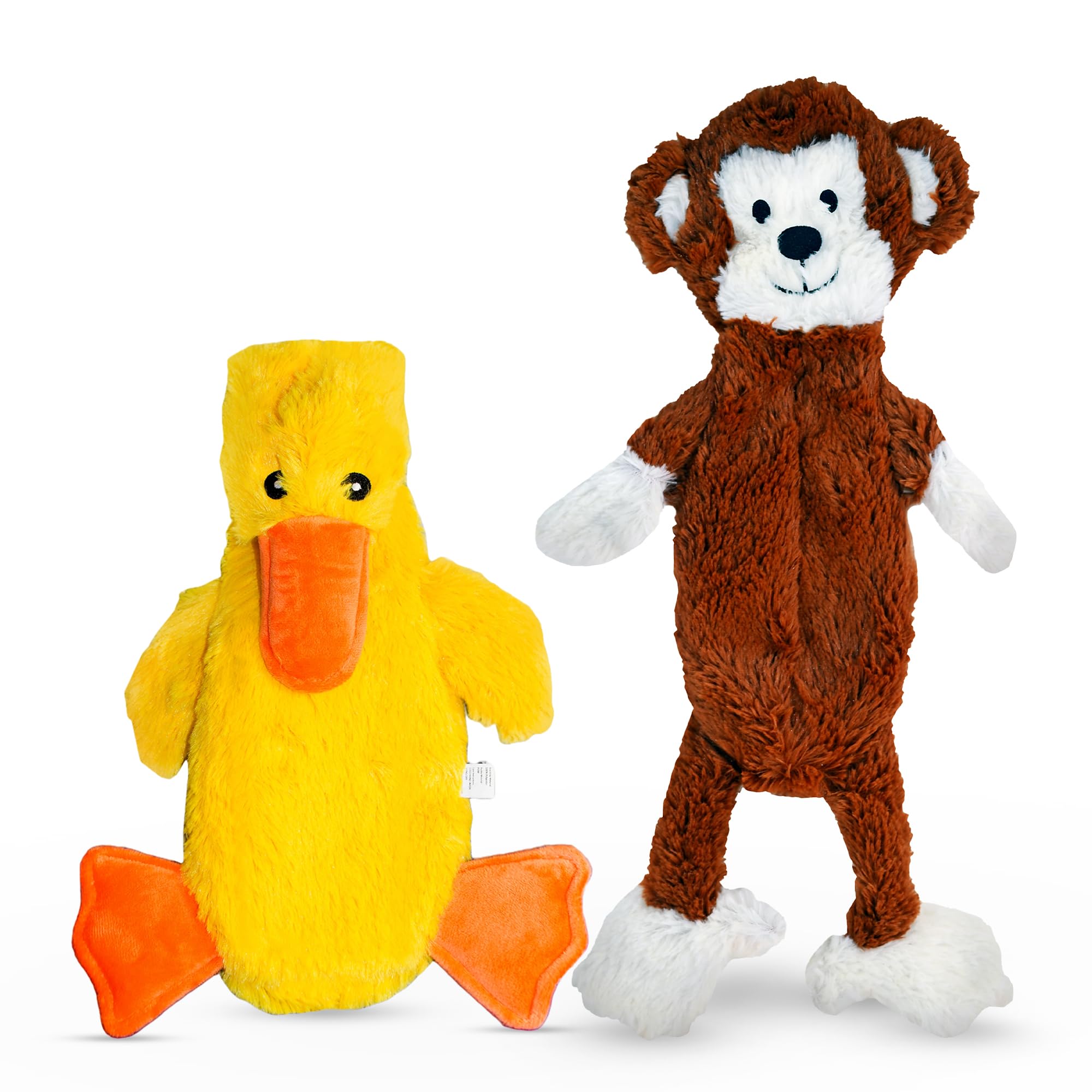 Fga Marketplace Duck-Monkey Flat No Stuffing No Squeak Plush Dog Toy, Funny Style Will Entertain Your Pet For Hours, Recommended
