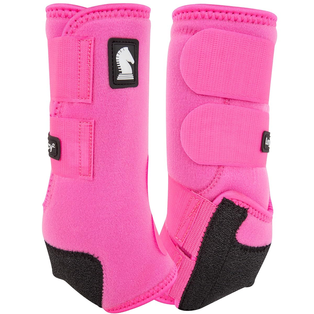 Classic Equine Legacy2 Support Boots, Front (Hot Pink, Large)