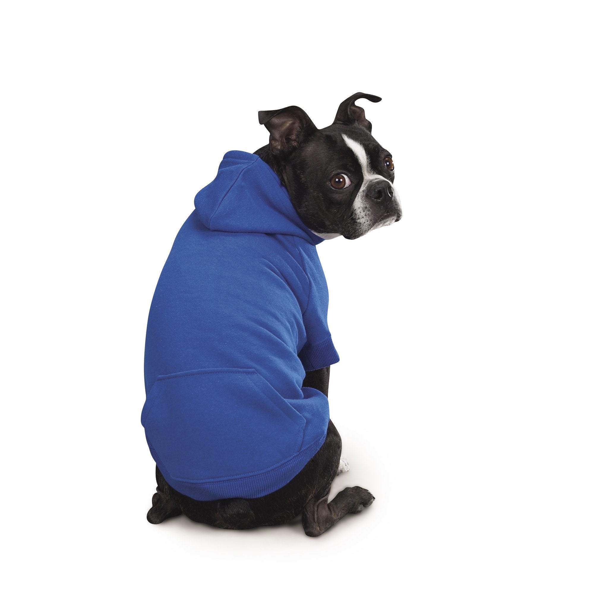 Zack & Zoey Basic Hoodie For Dogs, 12' Small, Nautical Blue