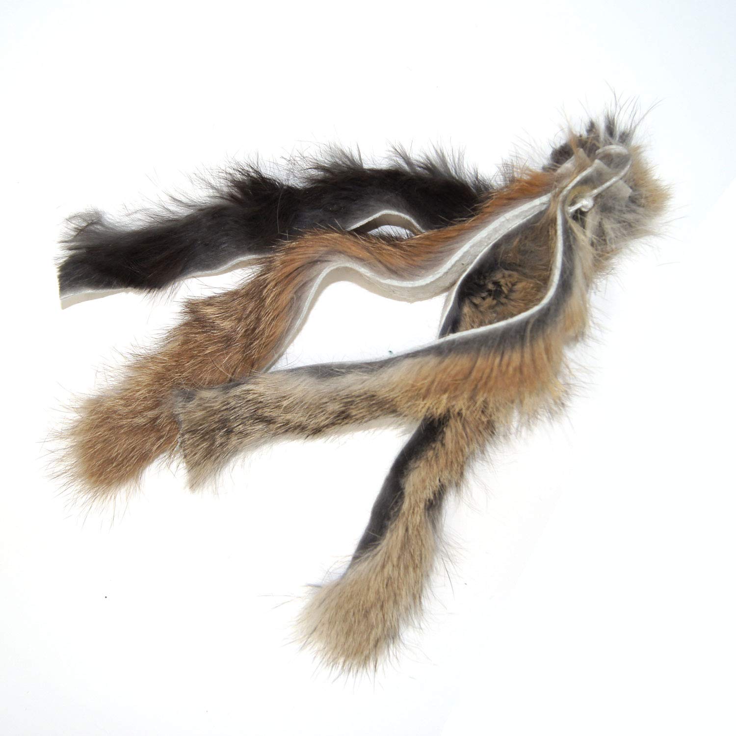 Coolcybercats Ribbon, Leather And Fur Attachment Cat Toys - Fit Wildcat And Popular Bird And Catcher Type Wands/Poles (Rabbit Fu