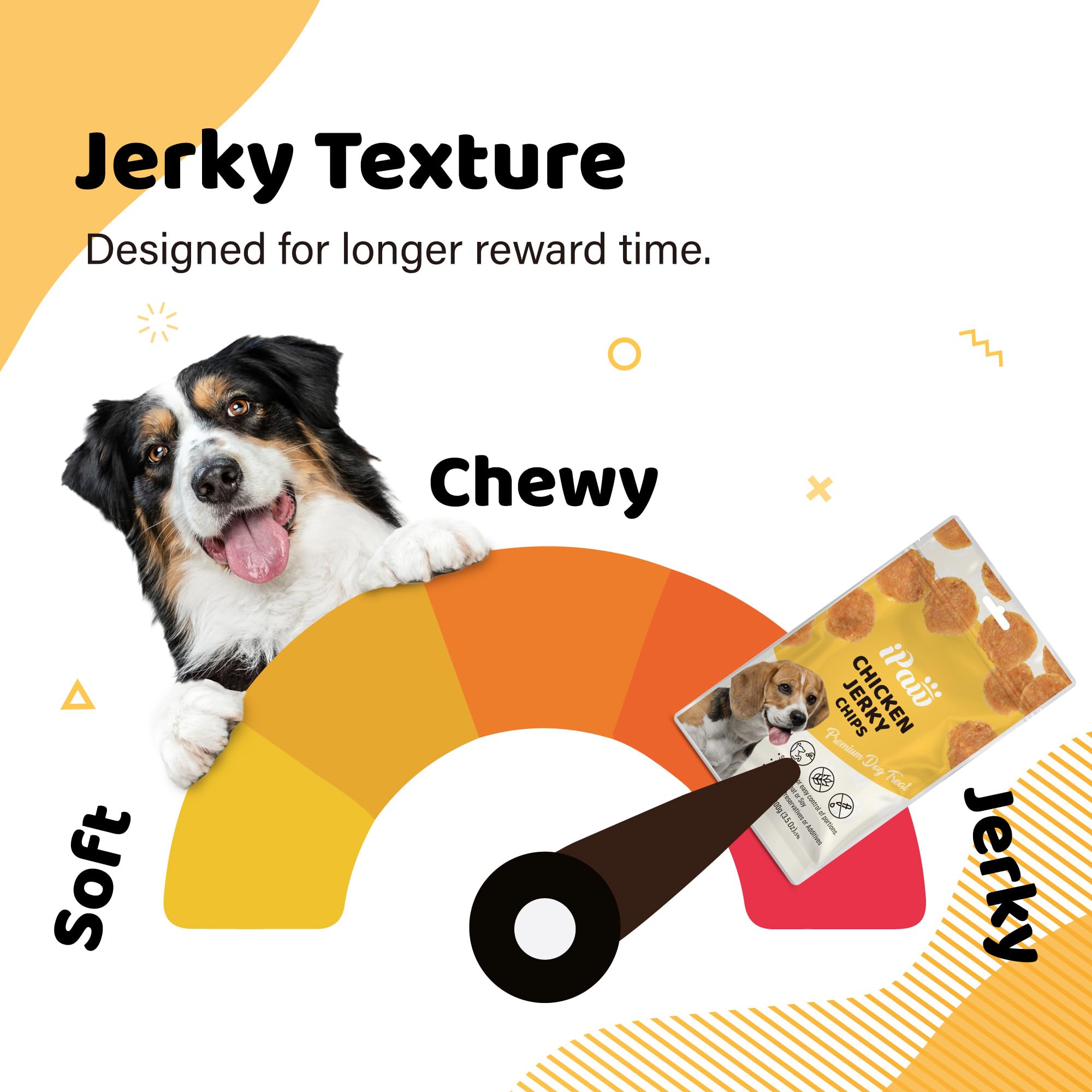 iPaw Dog Treats for Puppy Training, All Natural Human Grade Dog Treat, Hypoallergenic, Easy to Digest (Chicken Chips), 2 Packs