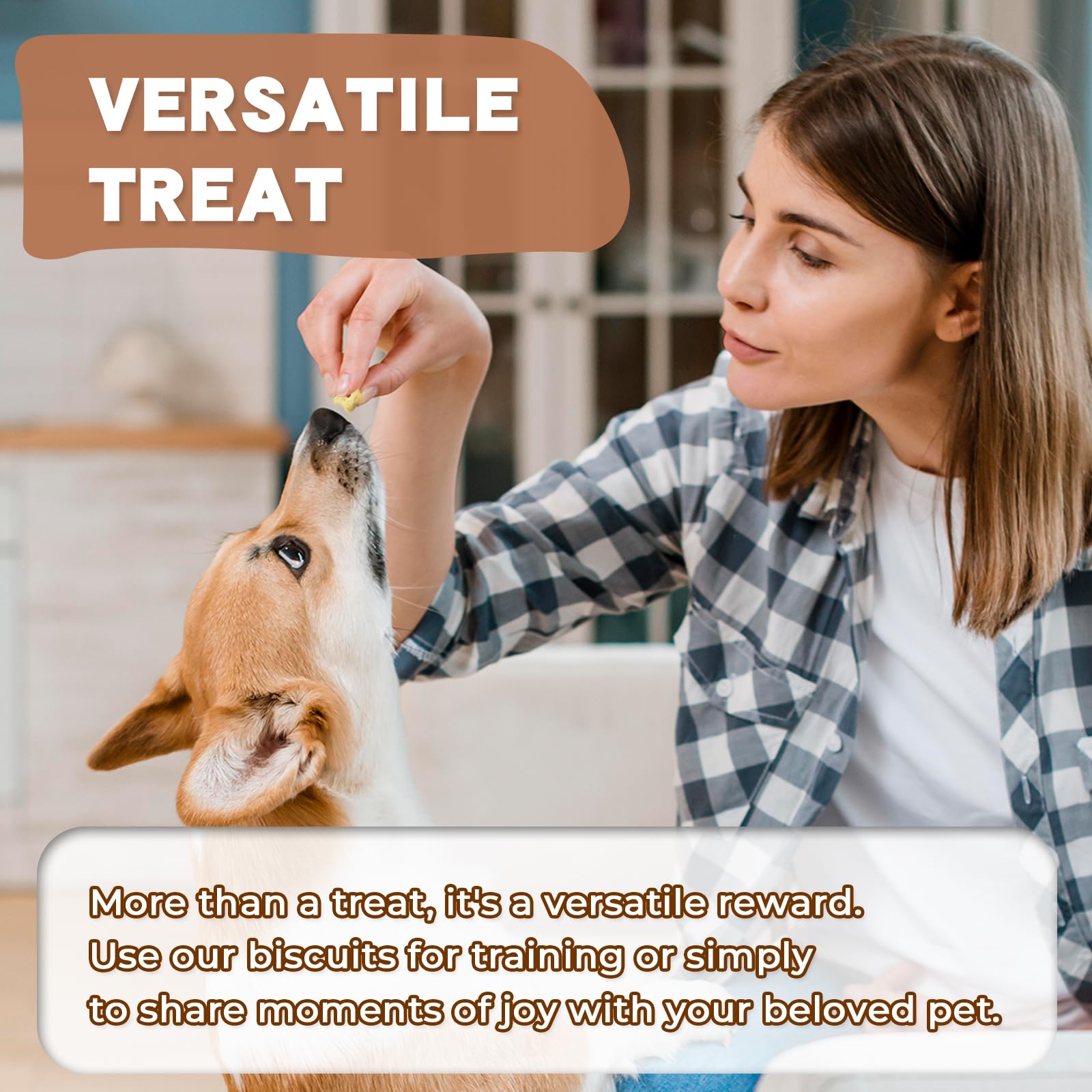 Dancing Tail Freeze Dried Quail Egg Yolk & Cranberry Cube Cat & Dog Treats Biscuits, Dehydrated Healthy Tasty Snack for Training