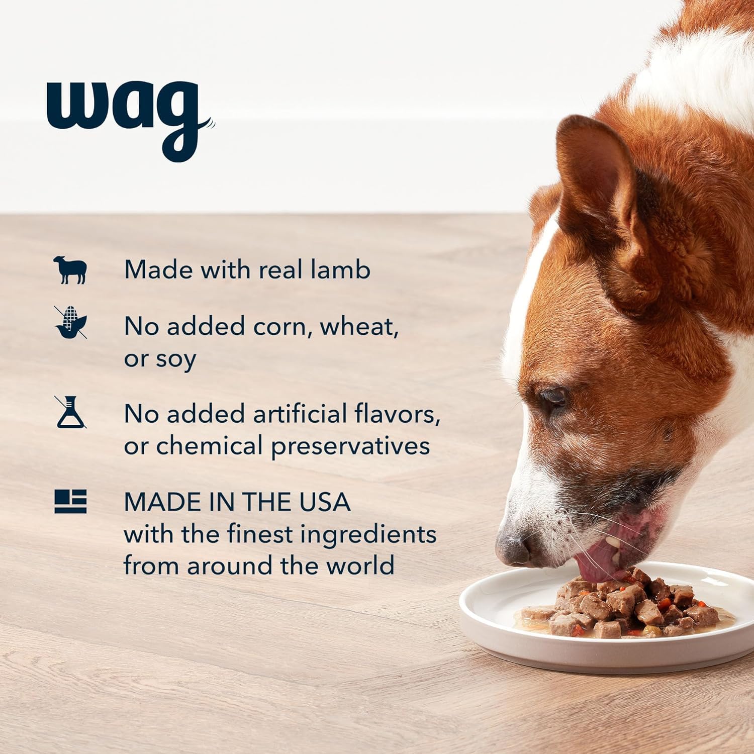 WAG Stew Canned Dog Food, Lamb & Vegetable Recipe, 13.2 oz Can (Pack of 12)