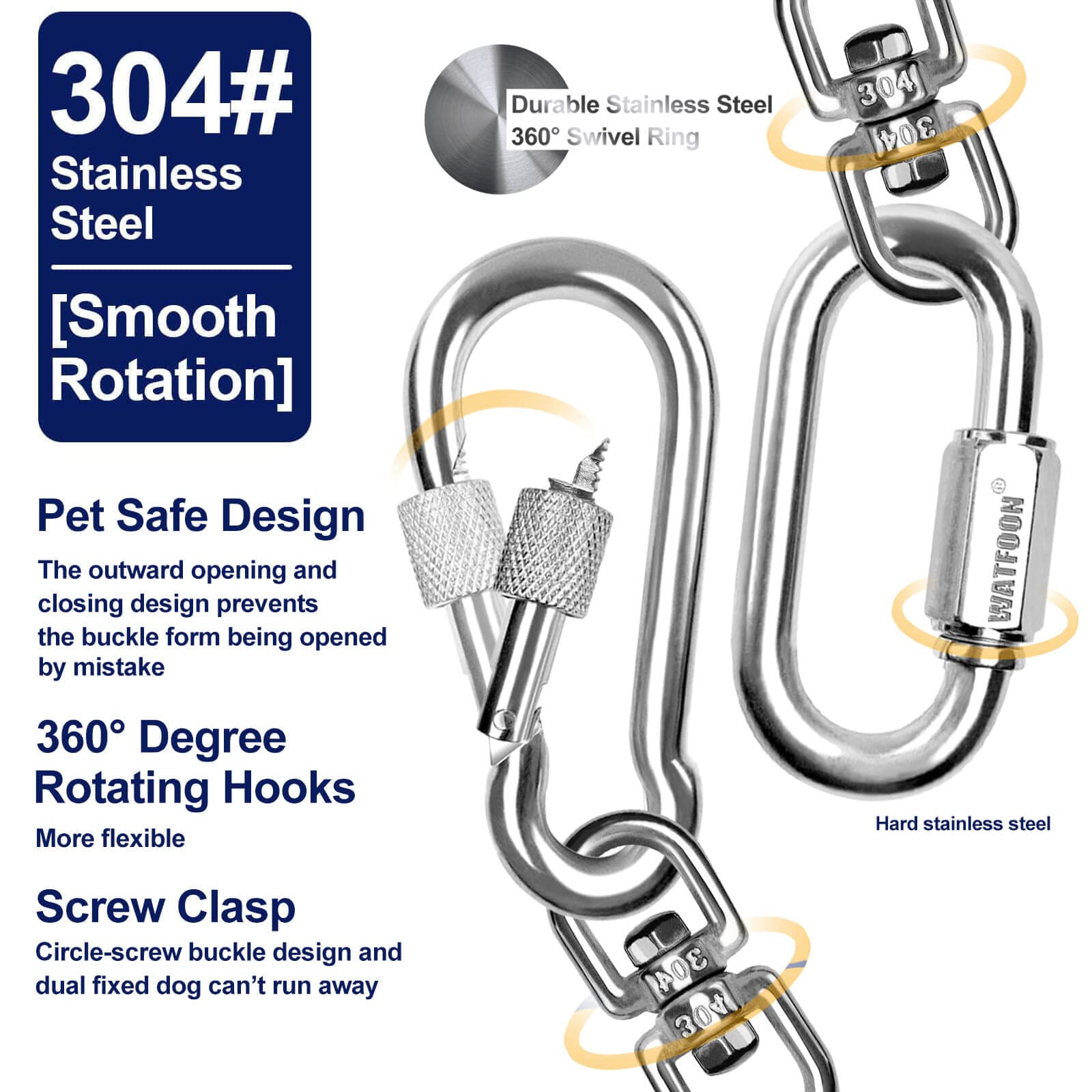 Dog Leads for Yard 20ft 25ft 30ft 35ft 40ft 45ft 50ft 55ft 65ft 100ft Dog Tie Out Cable Runner Steel Tieout Heavy Duty Tether Ch