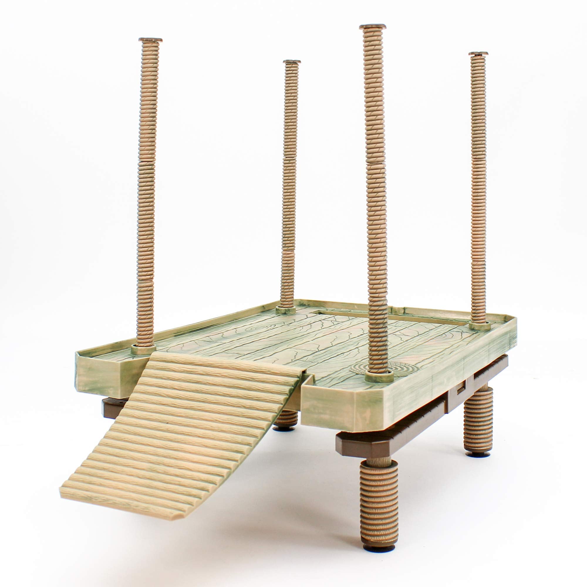 Penn-Plax Reptology Aquatic Turtle Pier And Basking Platform | Floating Above Tank | Decorative, Functional, And Naturally Inspired For Aquariums And Terrariums | Large Size (Rep603)