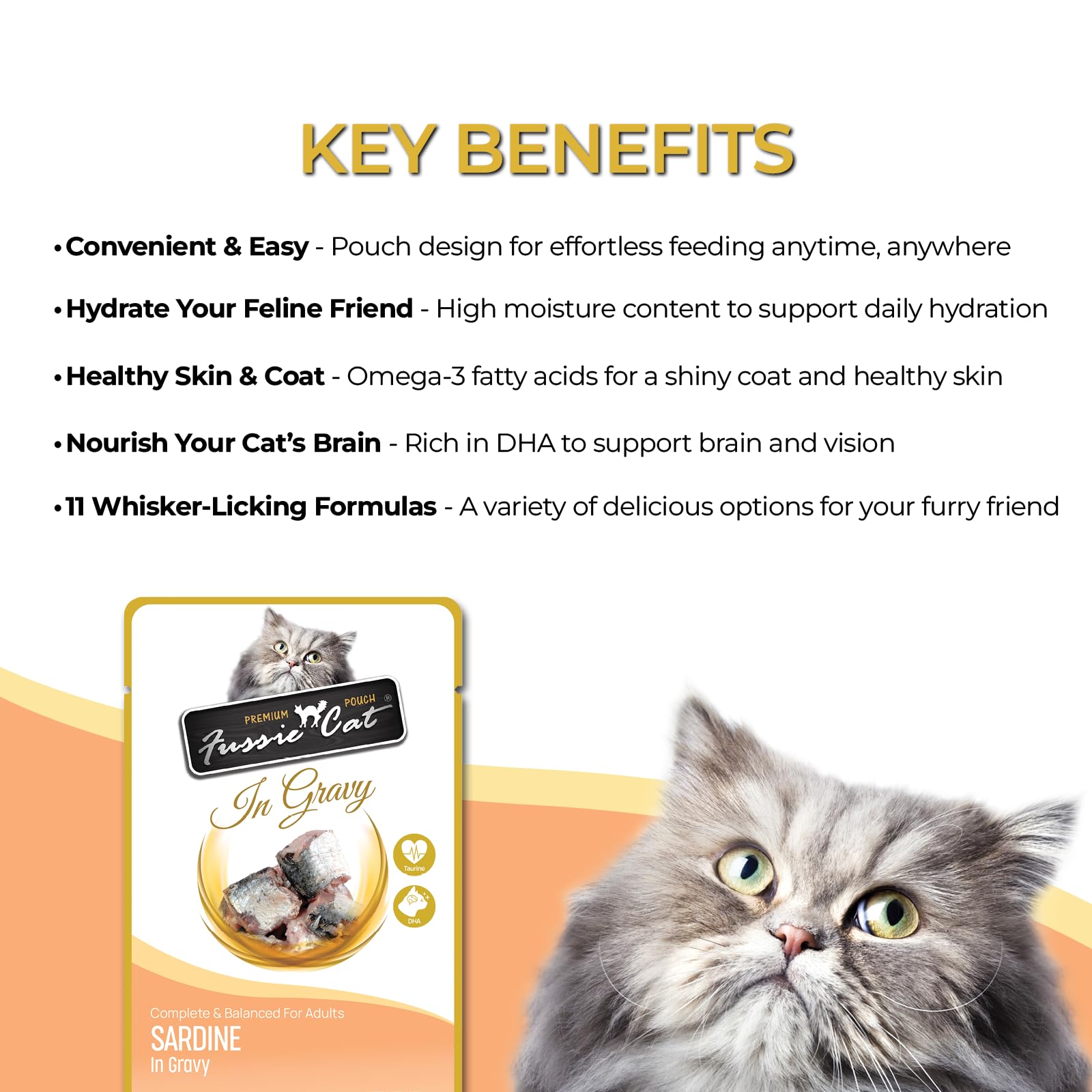 Fussie cat Premium Sardine in Gravy