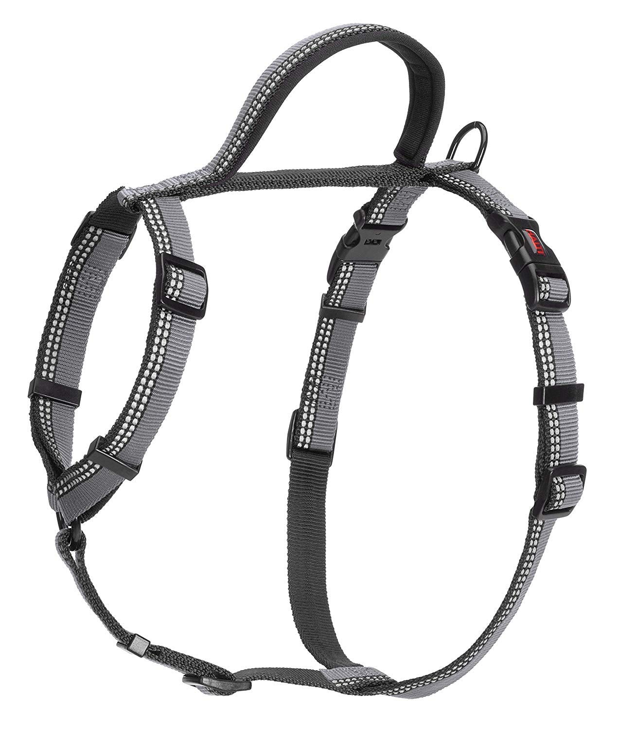 Halti Walking Harness - Lightweight Dog Harness With Handle, Reflective & Adjustable, Ideal For Puppy Walks, Suitable For Medium Dogs And Puppies (Size M, Black)