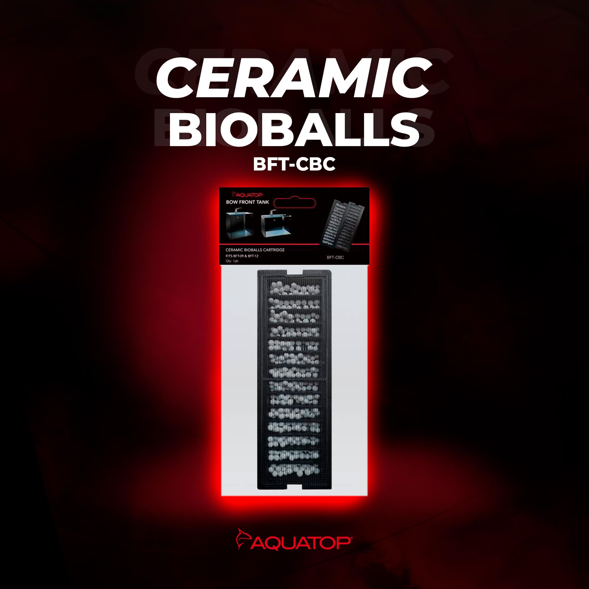 Aquatop Ceramic Bioballs Cartridge for BFT-08 & BFT-13 Tanks - Enhances Biological Filtration, Multi, Model 39001955