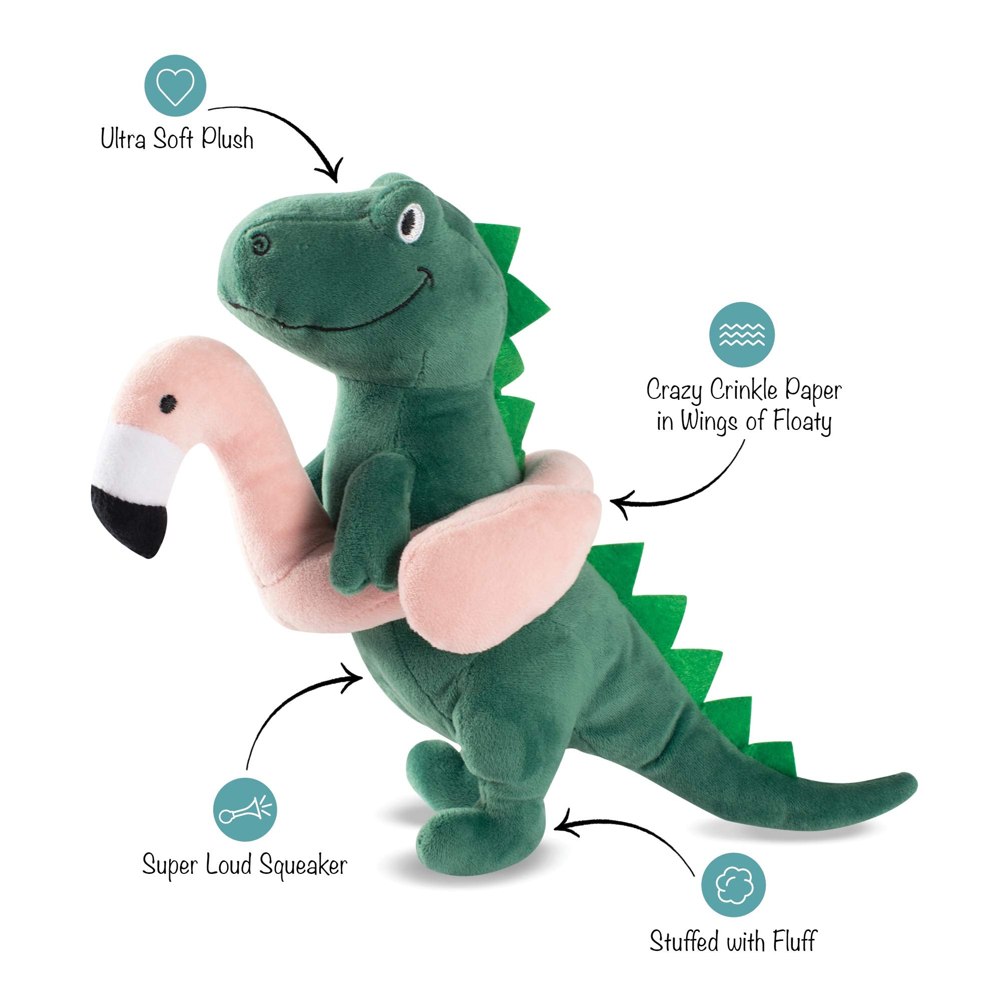 Fringe Studio Dog Toy, Pool Time Rex Pet Toy (289324)