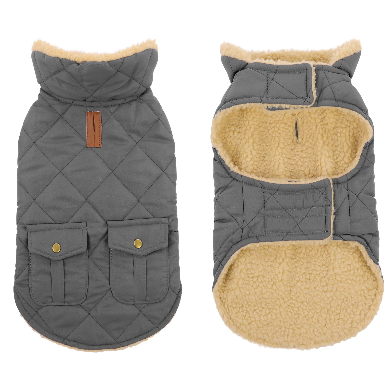 Winter Coat For Small And Medium Dogs, Puppy Plaid Jacket, Cotton Coat For Cold Weather, Windproof Warm Dog Garments, Pet Thicke