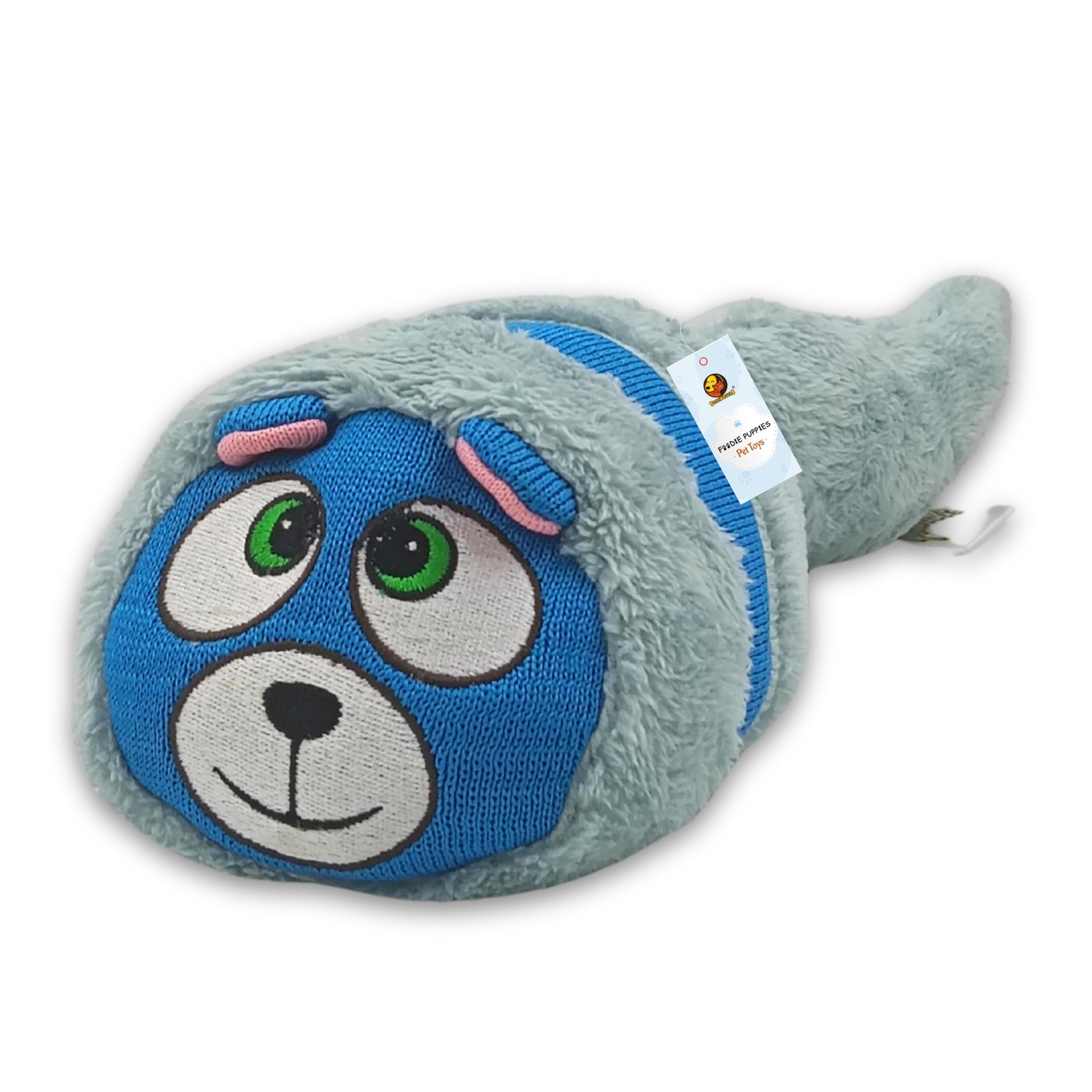 Foodie Puppies Interactive Dog Squeaky Plush Toy (Squirrel) | Crinkle Papered, Cotton Stuffed Chew Toy For Teething, Cuddling, P