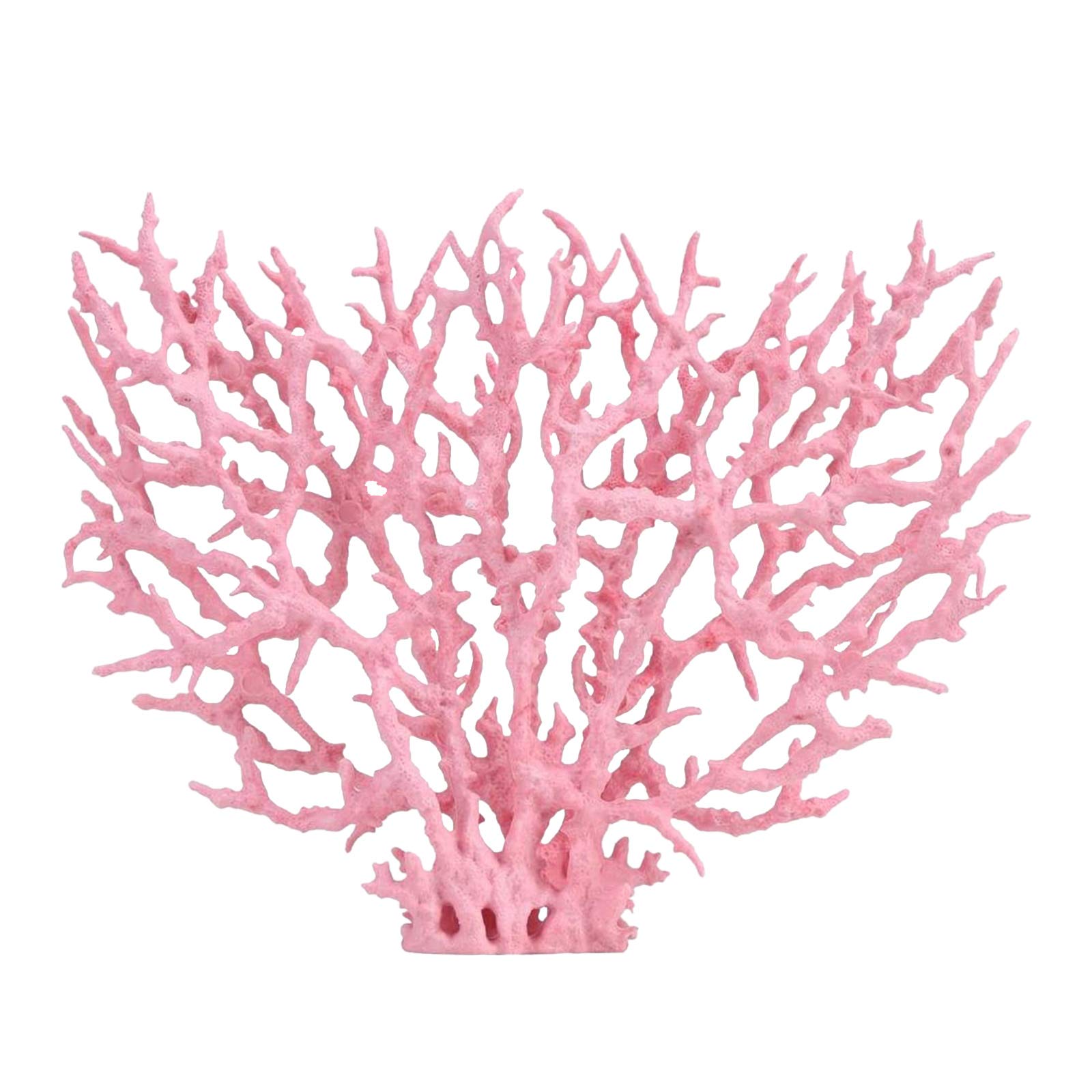 Besimple Artificial Aquarium Coral Ornament Plastic Fish Tank Plants Decoration For Aquarium Fish Tank Landscape (Pink-L)