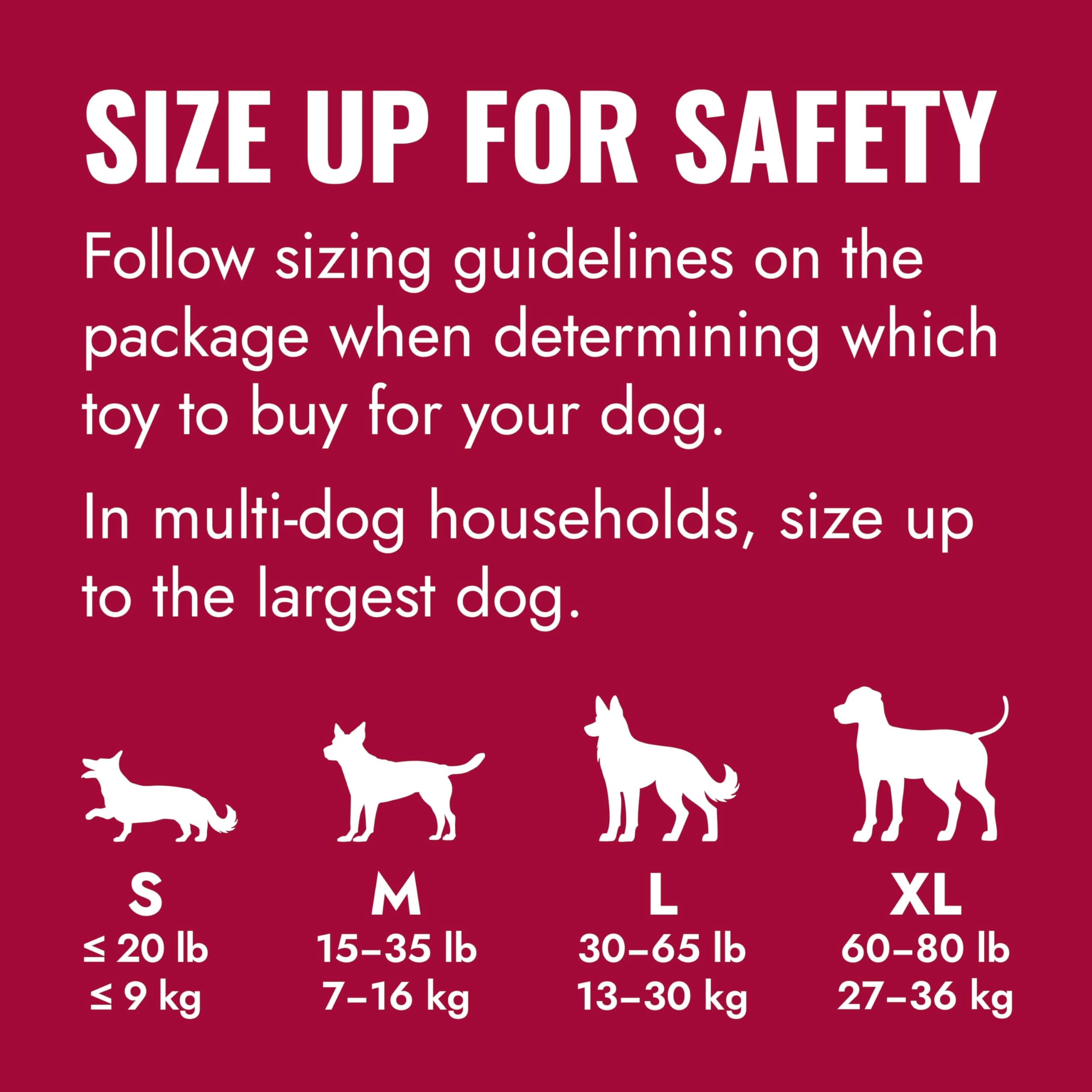 KONG Goodie Bone - Classic Durable Natural Rubber Dog Bone, Supports Mental Engagement - Treat Dispensing - Red - for Extra Larg