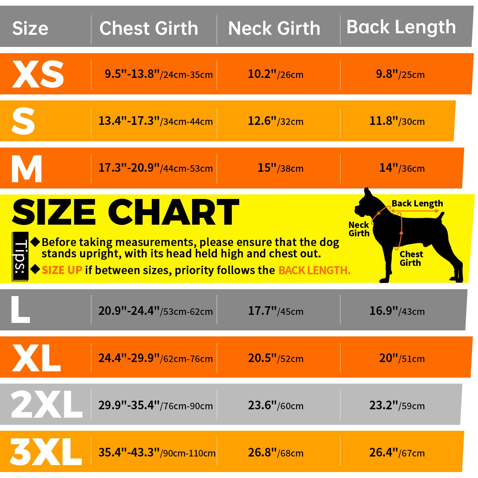 Lelepet Warm Dog Puffer Jacket Reversible Padded Vest Windproof Lightweight Cold Weather Coat Dog Sonwsuit With Hook & Loop, Non