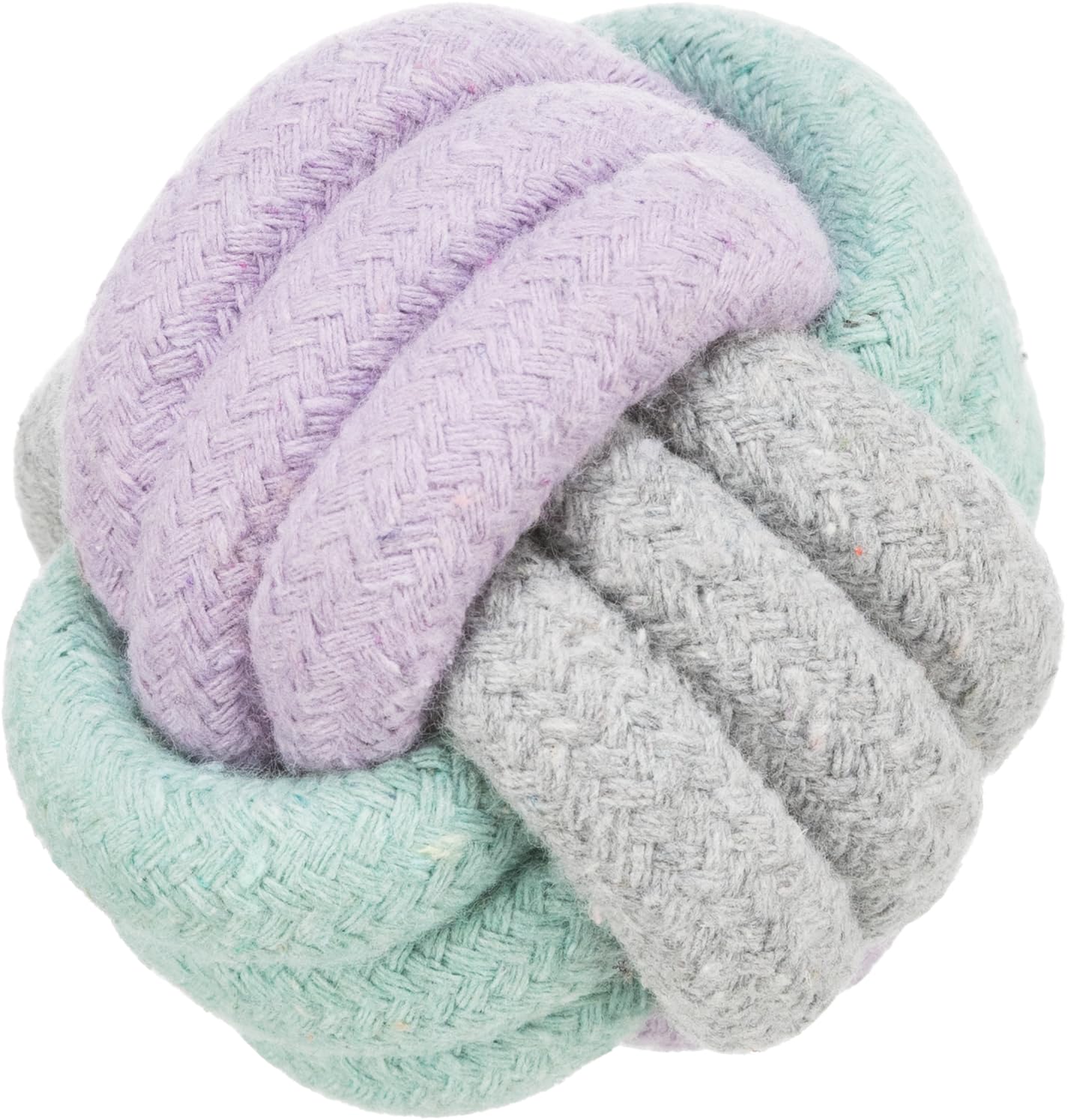 Trixie SelfPlaying, Junior Rope Ball Toy For Aggressive Chewer Dogs For Playing And Encouraging Bonding