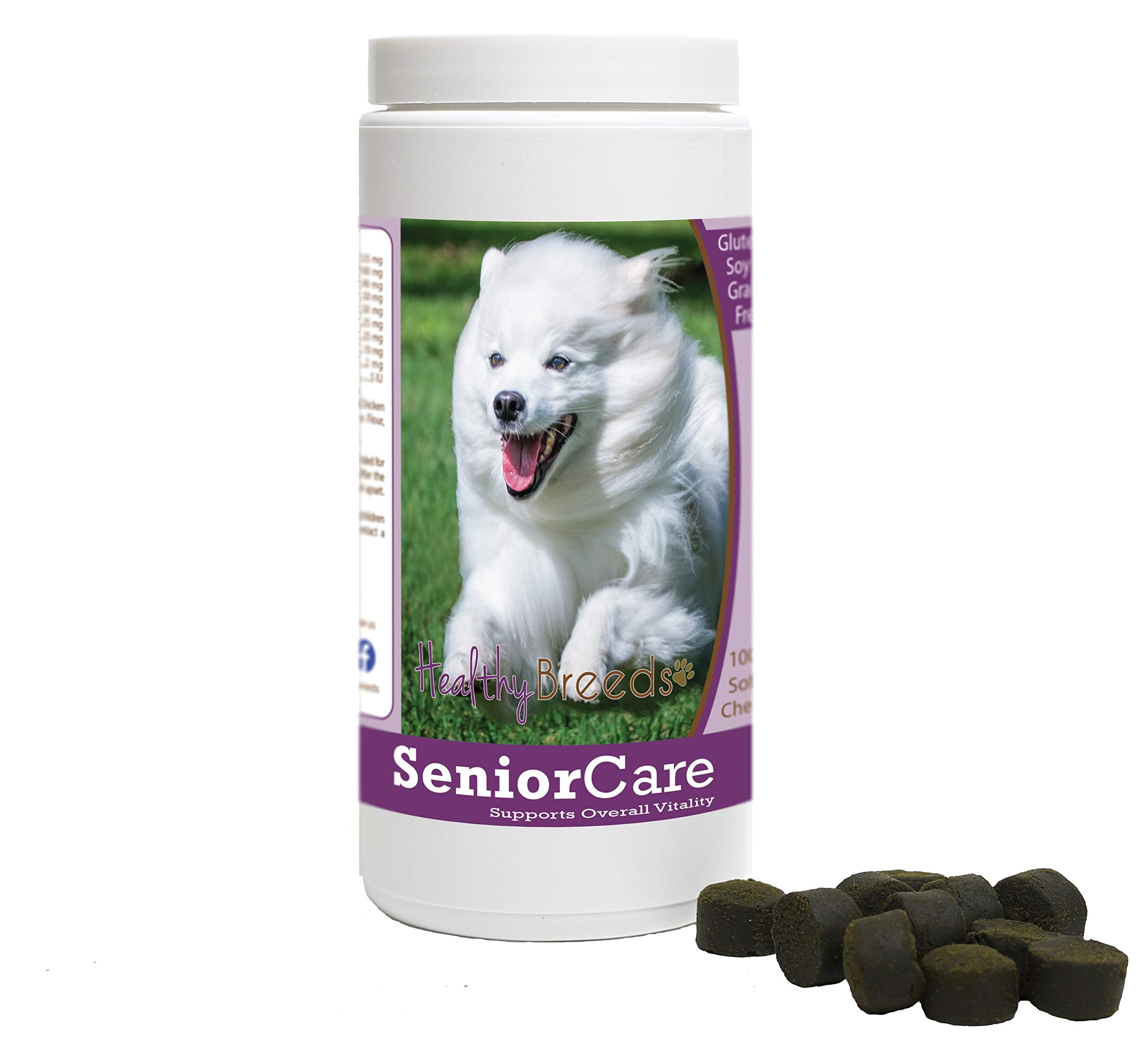 Healthy Breeds American Eskimo Dog Senior Dog Care Soft Chews 100 Count