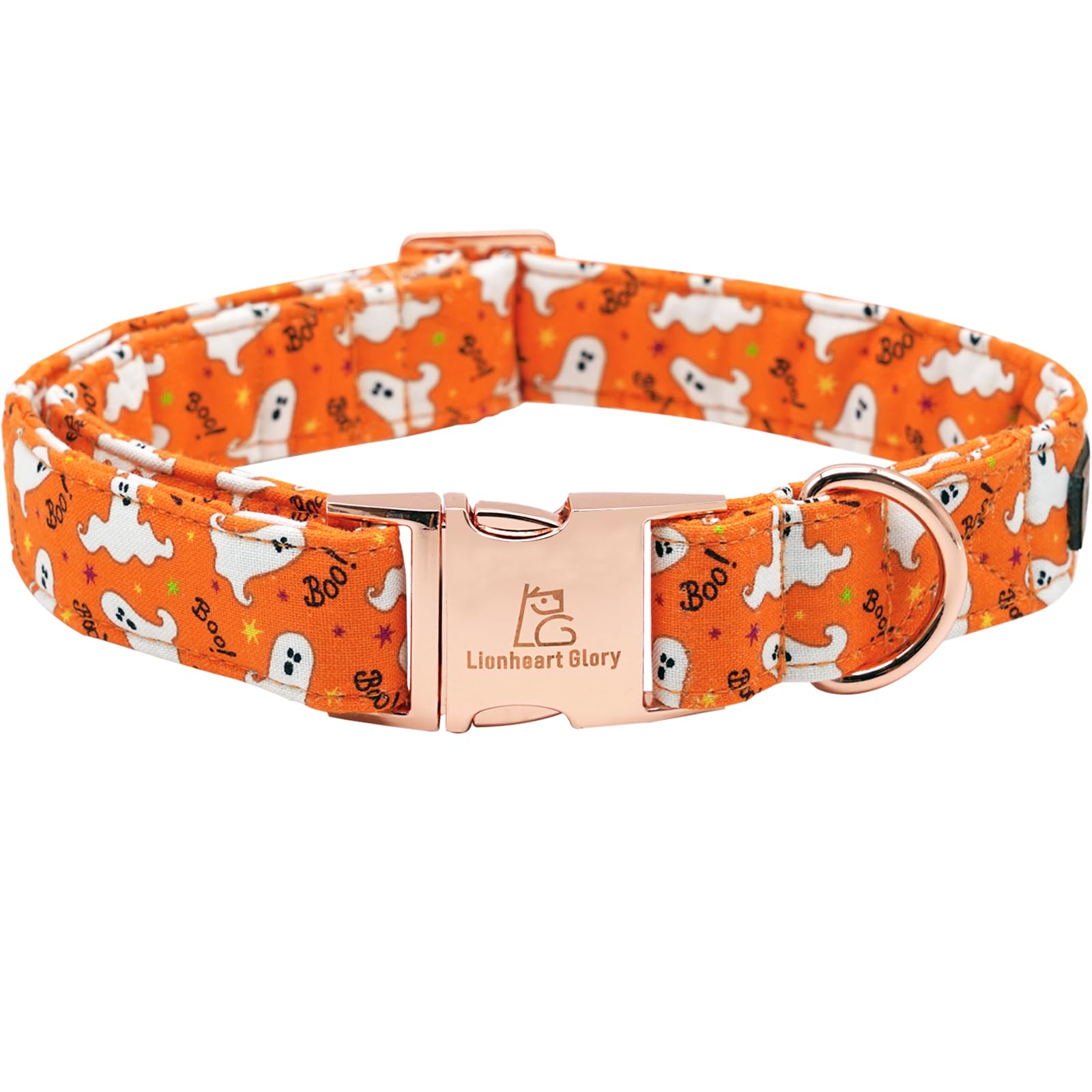 Lionheart Glory Halloween Dog Collars, Fall Dog Collar Heavy Duty Adjustable Dog Collar For Large Collar Dog Female Or Male Dog Collar