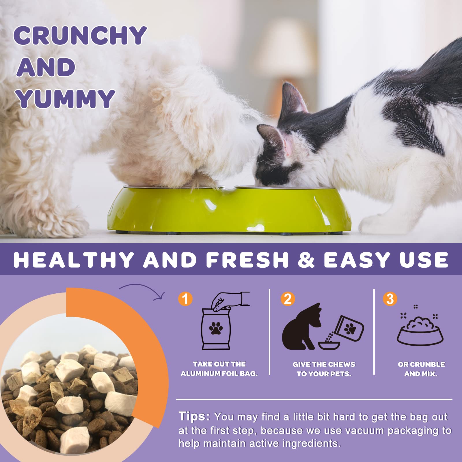 NATURE TARGET Probiotics for Dogs - 6 Billion CFUs, Digestive & Immune Support, Allergy Relief, Freeze Dried, Model T06-GYSJKL-120
