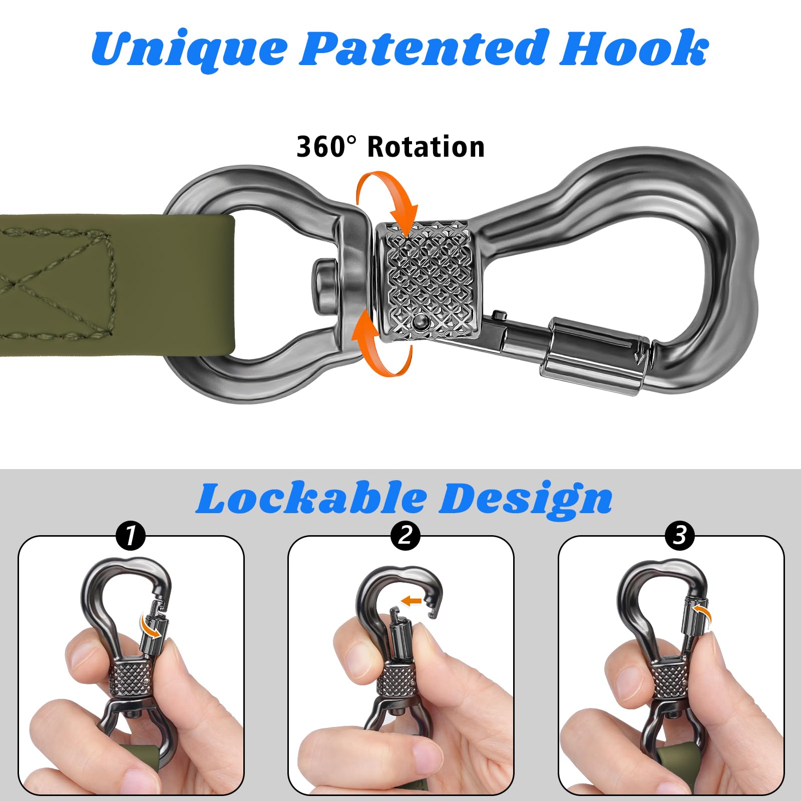 Xiaz Extra Long Dog Leash Waterproof, Training Long Line Lead For Large Medium Small Dogs Outside Walking, Playing, Camping, Or