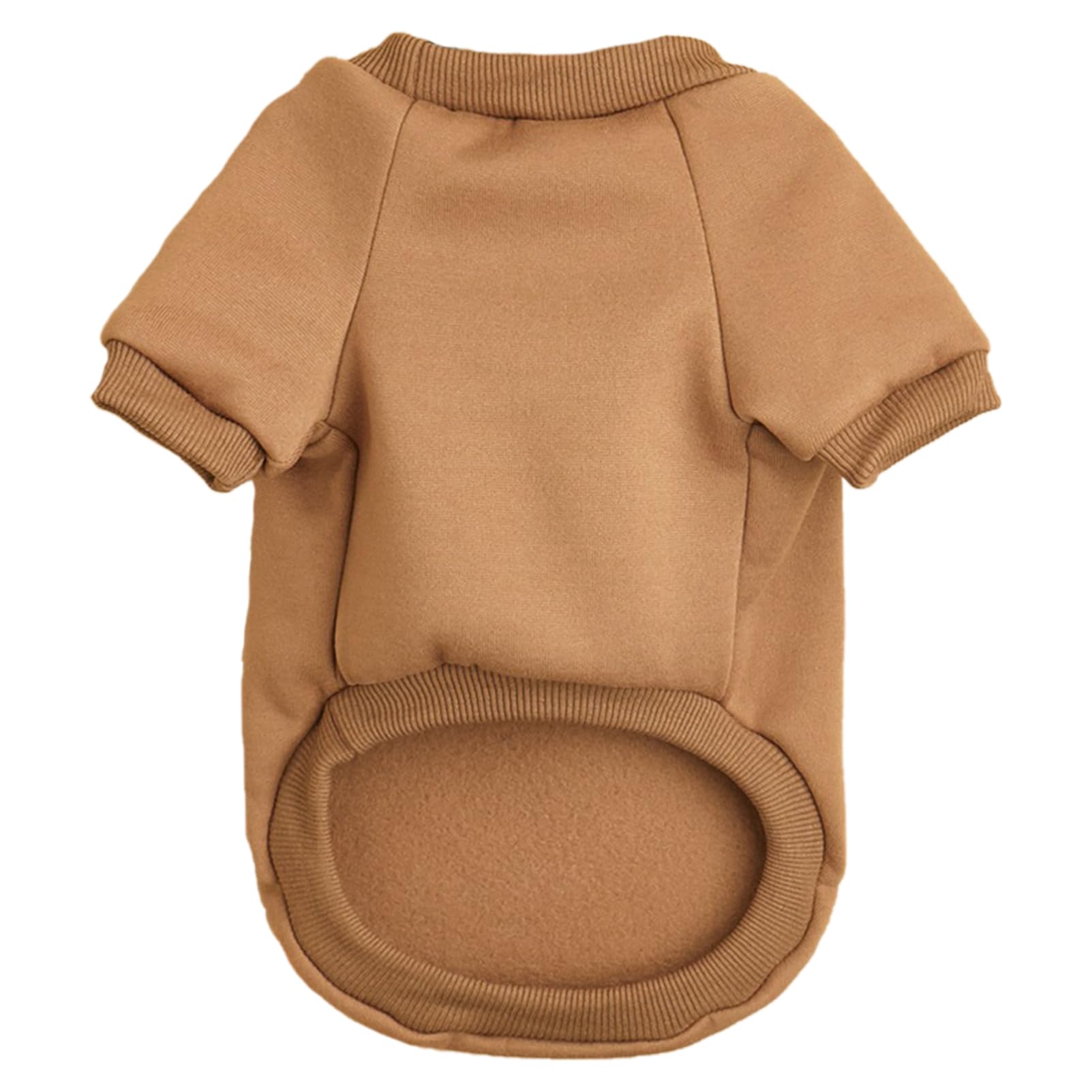 Jouhoi Puppy Sweater For Small Dogs Clothes Warm Winter Cat Clothe Pet Sweatshirt Knitwear Doggie Kitten Clothing, Coffee, Small