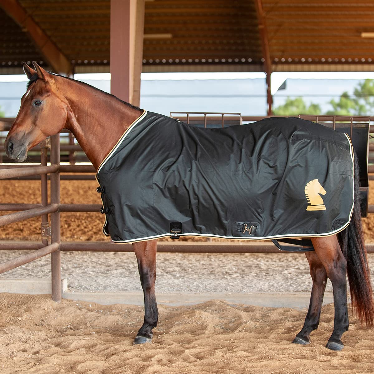 Classic Equine Open Front Stable Sheet Black M
