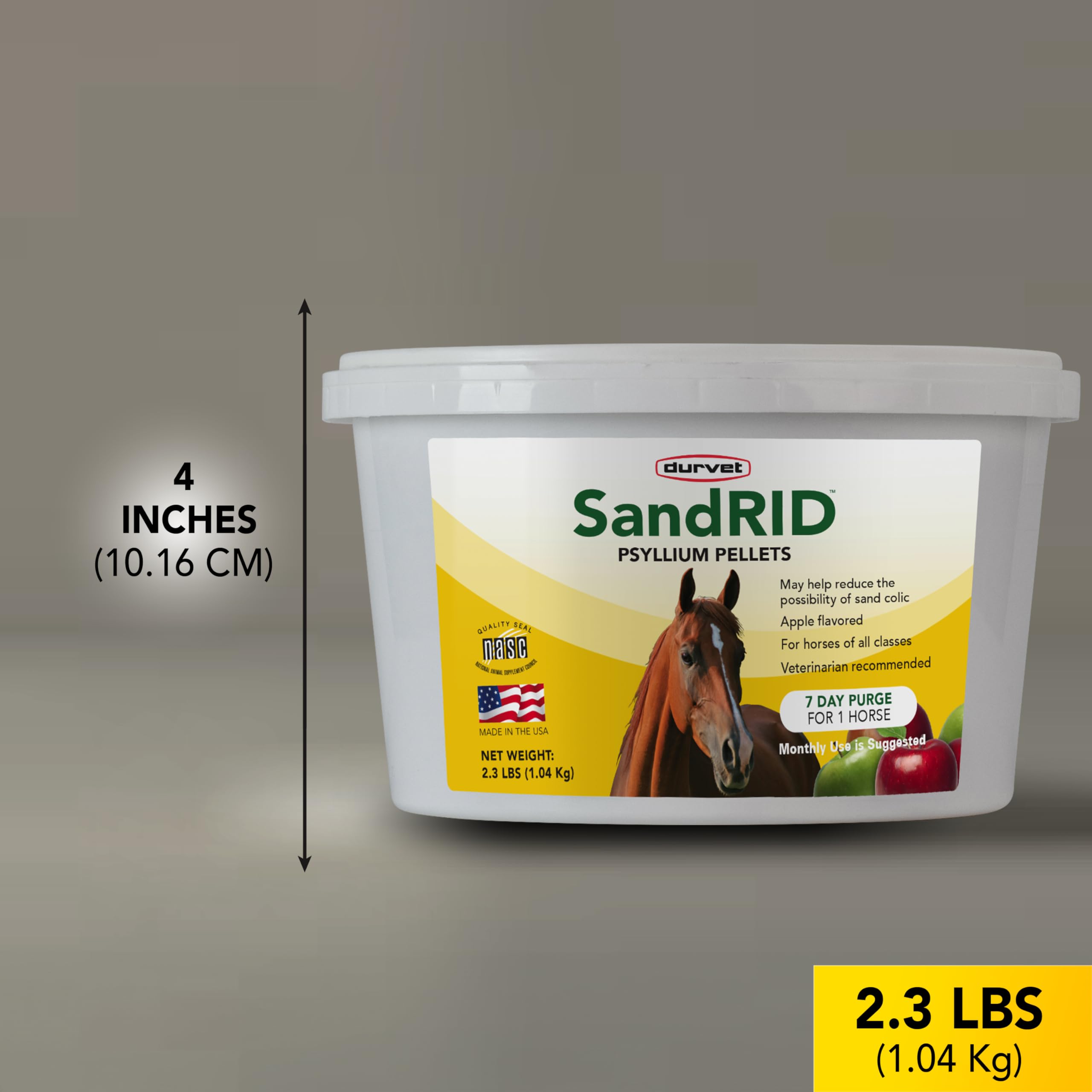 Durvet Sandrid Psyllium Pellets Value Pack for Equine, 2.3 lb - Model DURVET - 745801107199