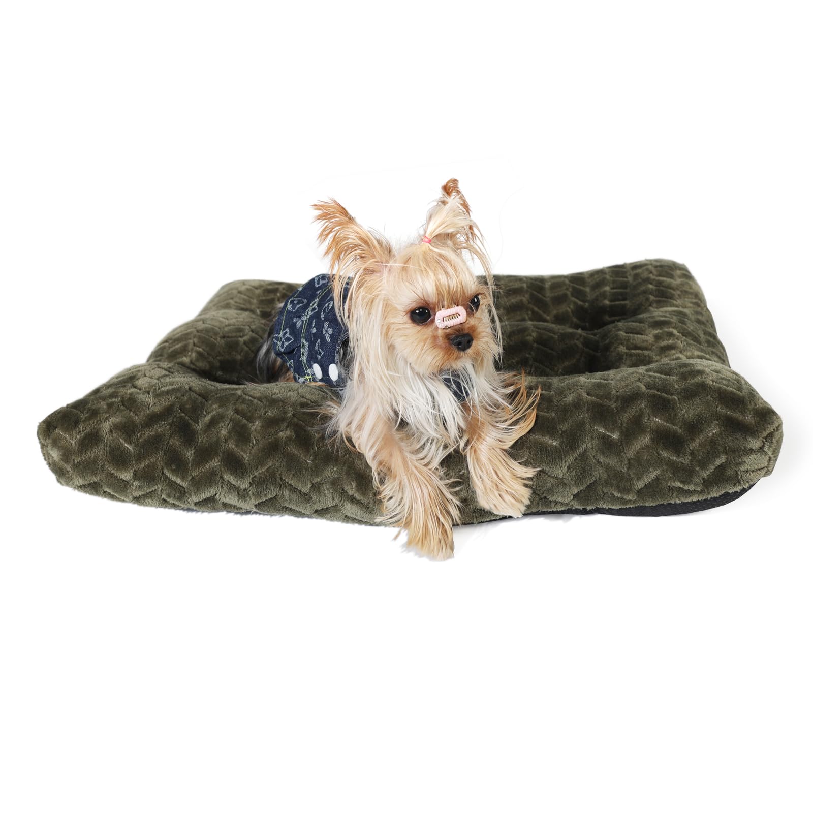 Necesitar Puppy Bed For Small Dogs Washable Ultra Soft Crate Bed For 22 Inch Cages With Anti-Slip Cozy Soft Sleeping Pillow Up T