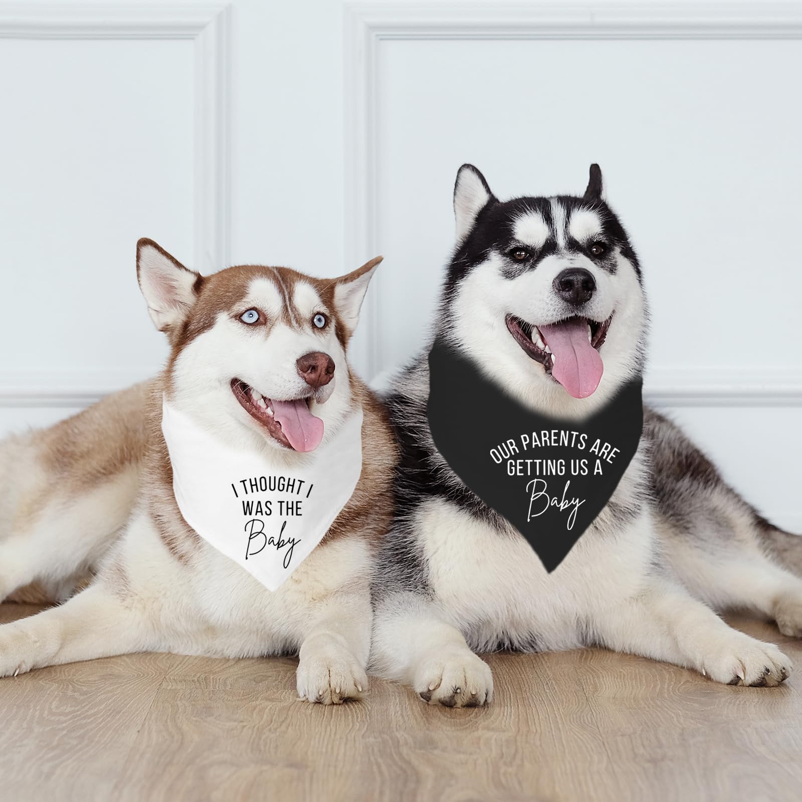 2 Packs Our Humans Are Getting Us A Baby Dog Bandanas Pet Scarf Pregnancy Announcement Pregnancy Pet Bandana For Dogs Pet Access