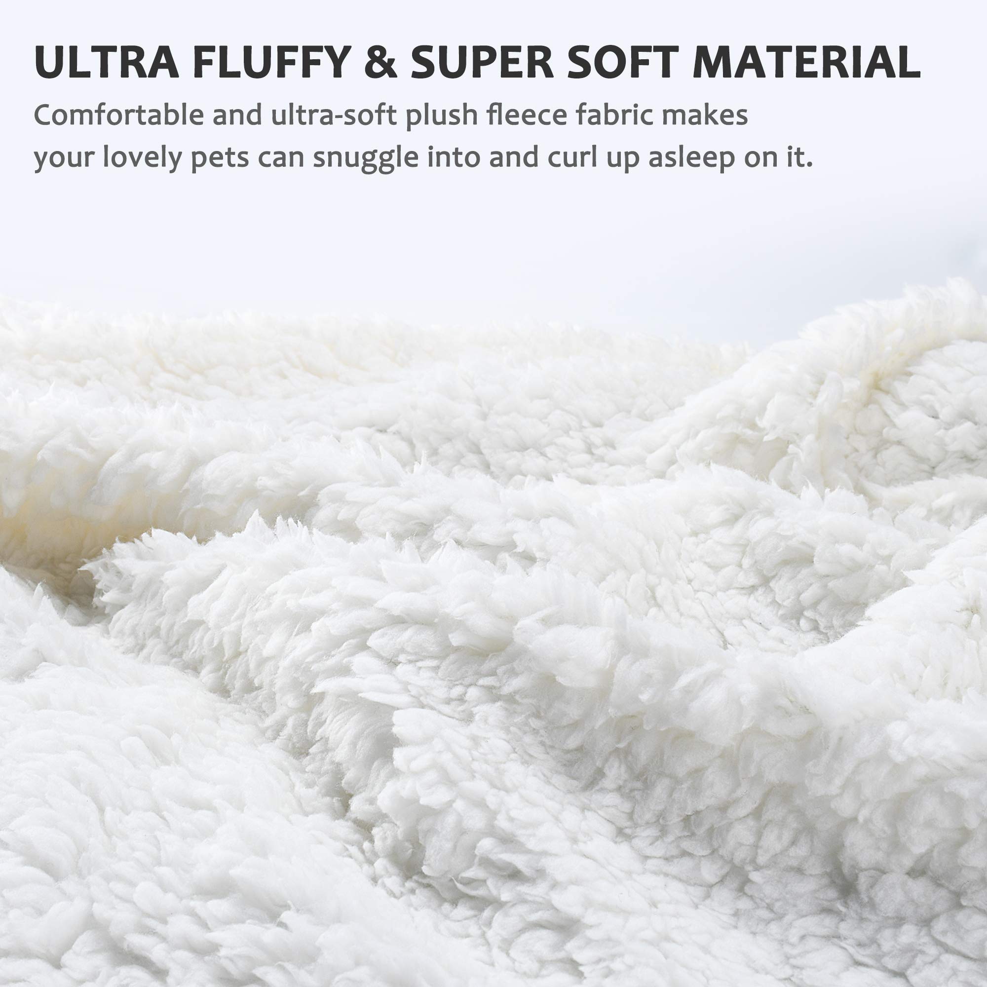 Large Dog Blanket, Super Soft Fluffy Sherpa Fleece Dog Couch Blankets and Throws for Large Medium Small Dogs Puppy Doggy Pet Cat